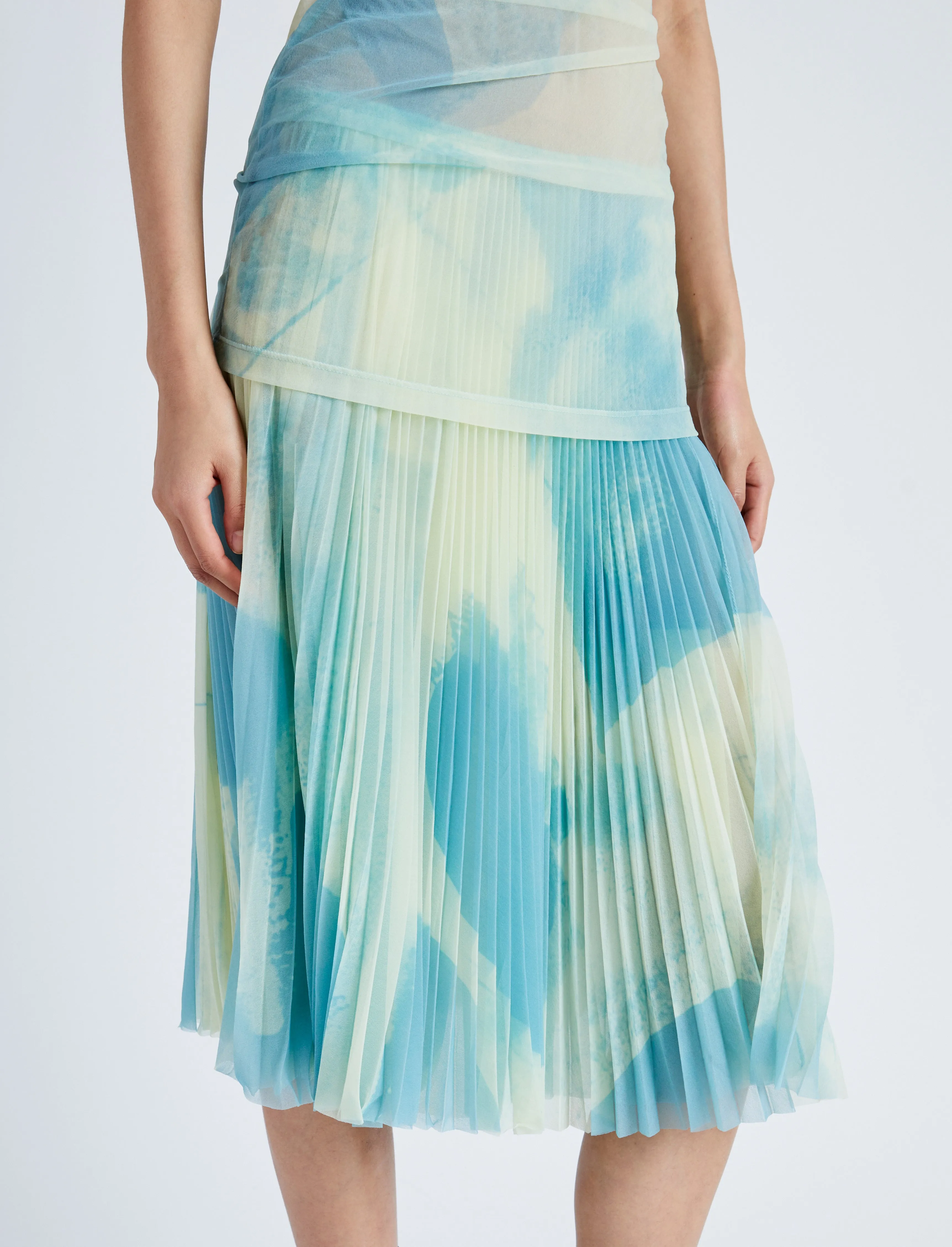 Zoe Dress in Printed Nylon Jersey sold by Proenza Schouler product image thumbnail 5