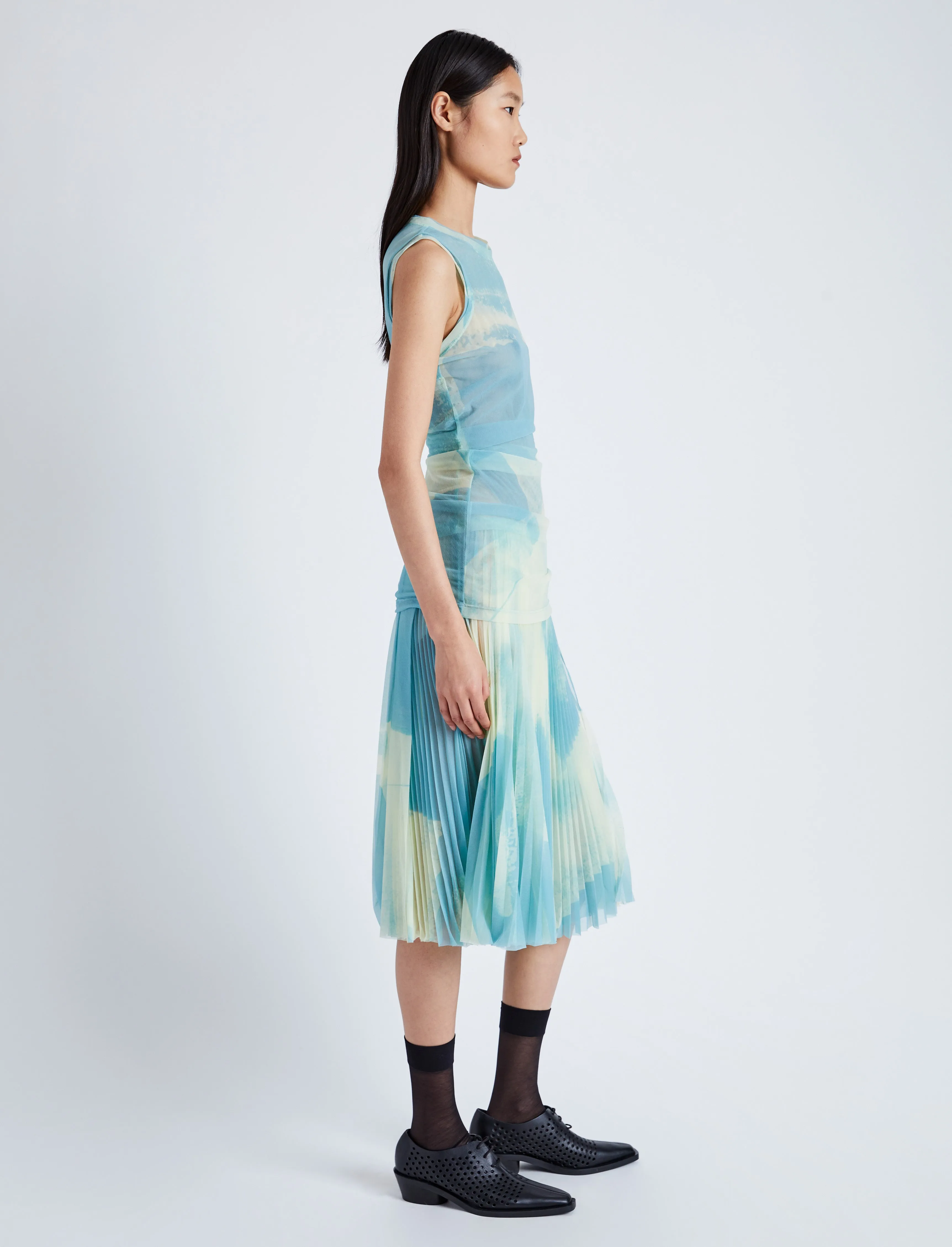 Zoe Dress in Printed Nylon Jersey sold by Proenza Schouler product image thumbnail 3