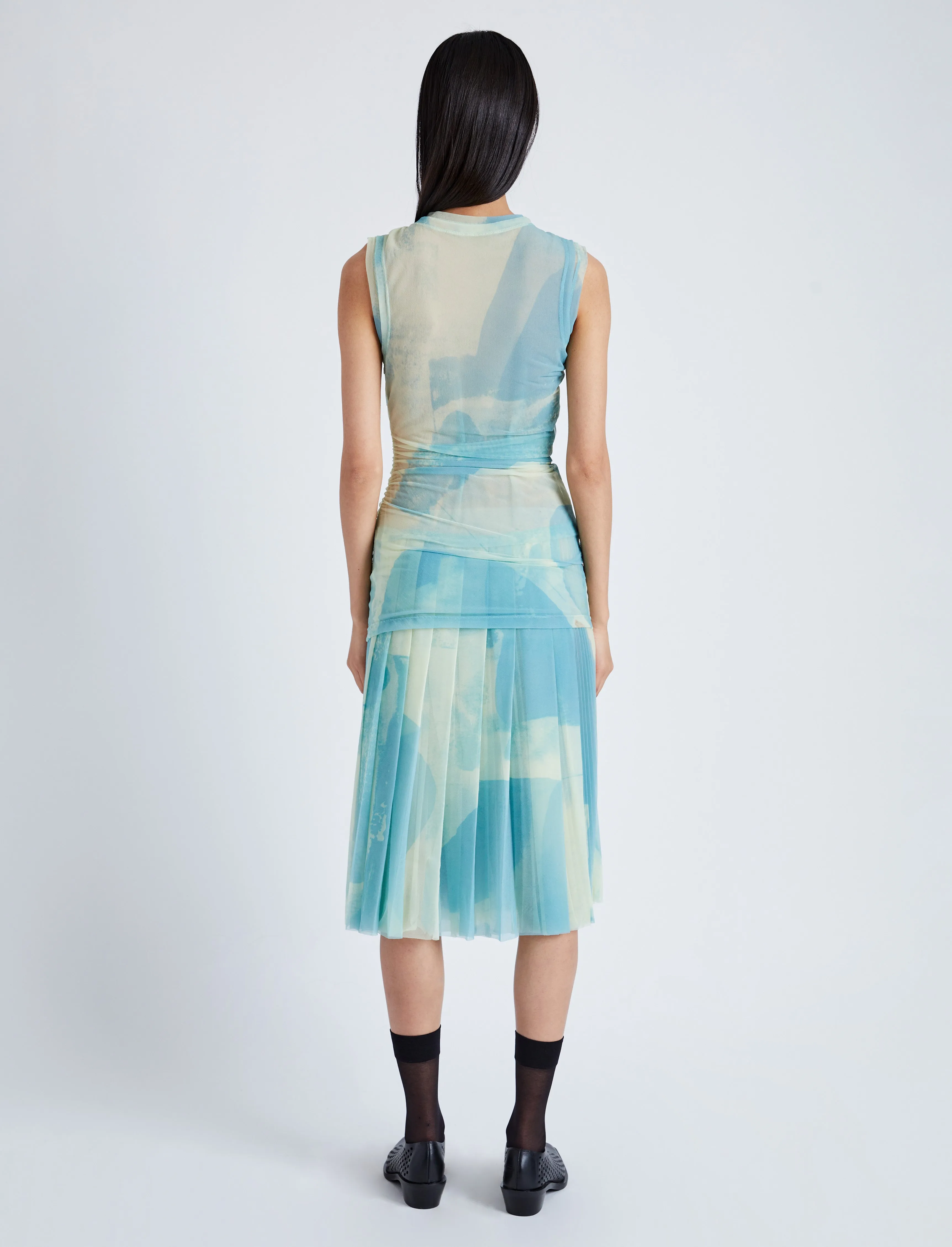 Zoe Dress in Printed Nylon Jersey sold by Proenza Schouler product image thumbnail 4