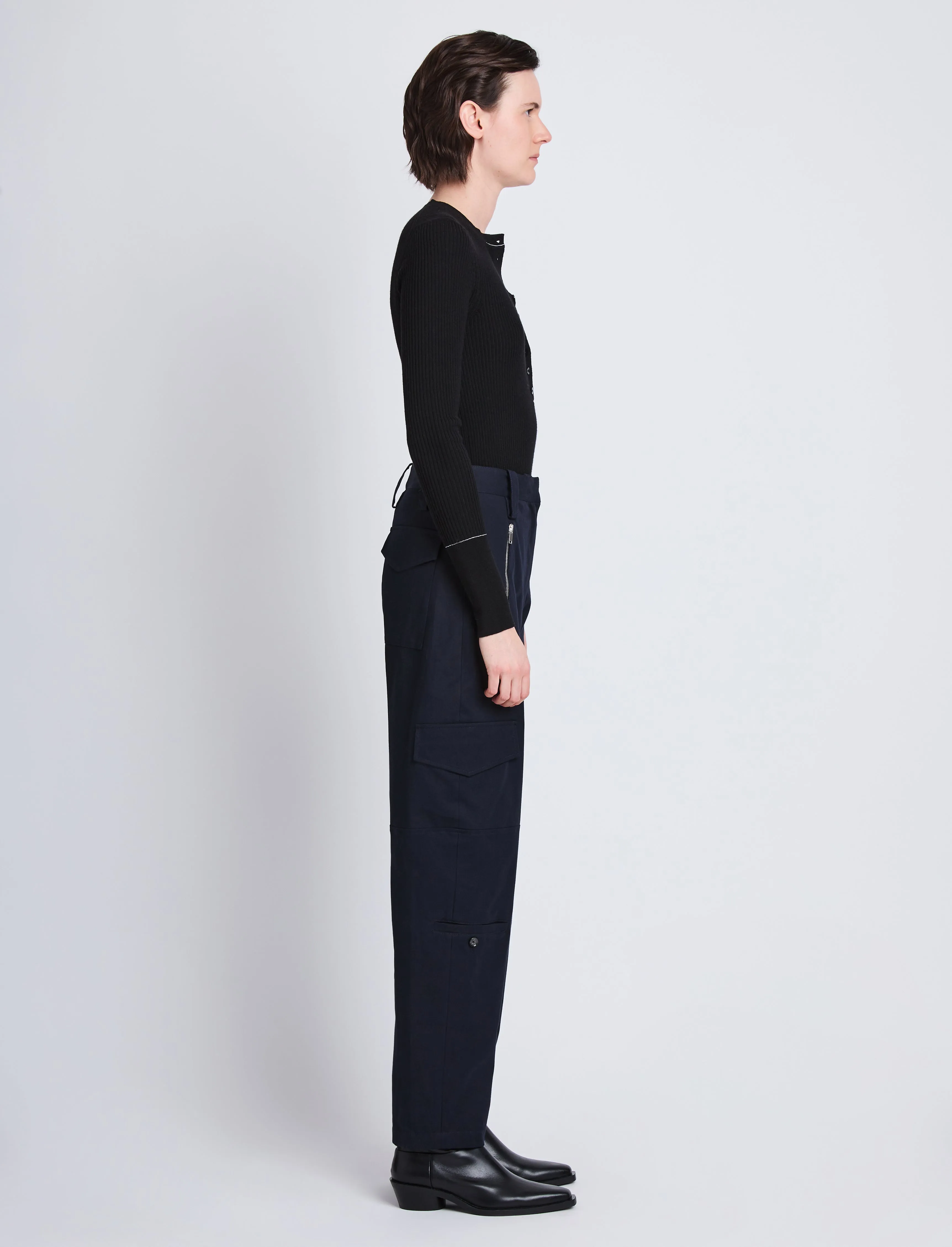 Jackson Cargo Pant in Cotton Twill sold by Proenza Schouler product image thumbnail 3