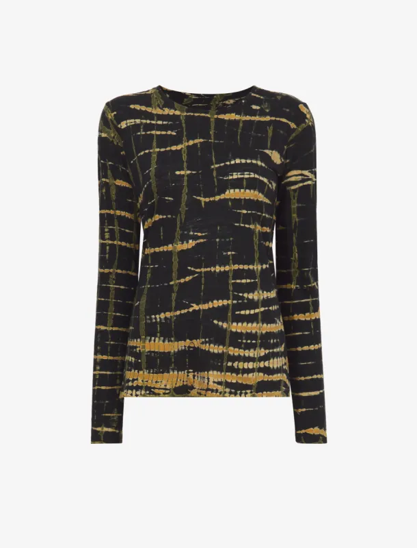 Tie Dye Long Sleeve T-Shirt made by Proenza Schouler