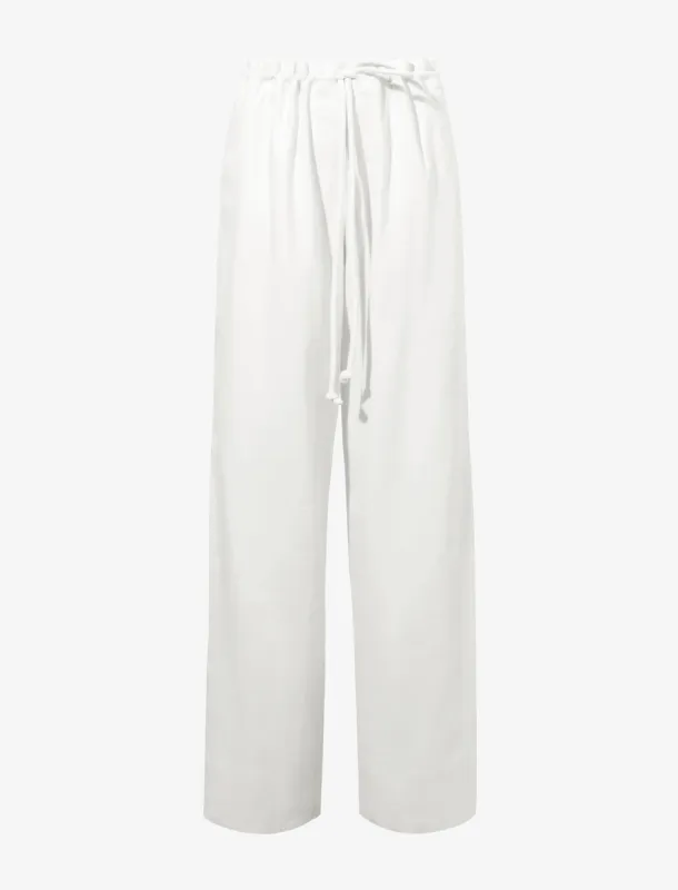 Jade Pant in Eco Stretch Linen Viscose sold by Proenza Schouler