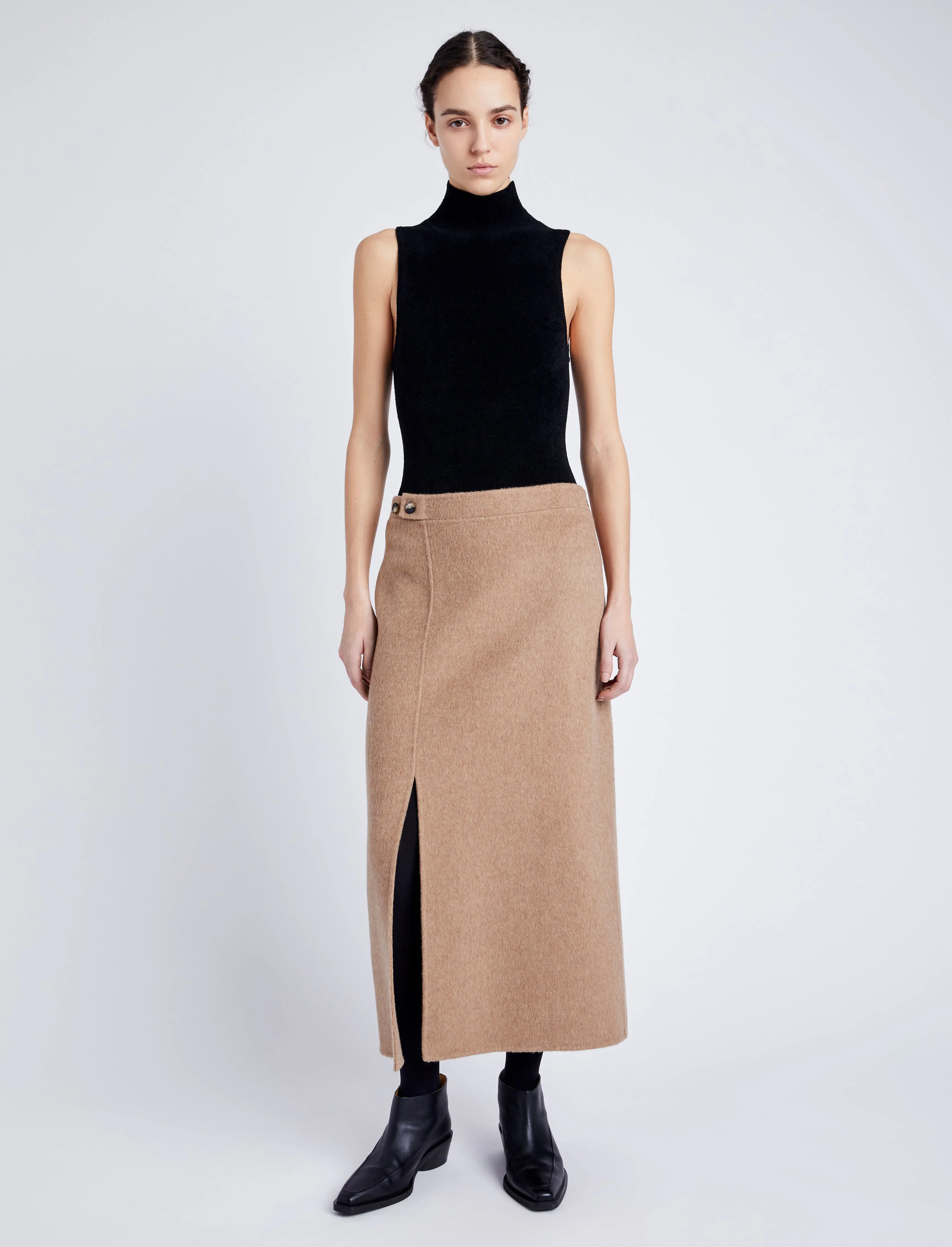 Adrian Skirt in Brushed Wool sold by Proenza Schouler product image thumbnail 2