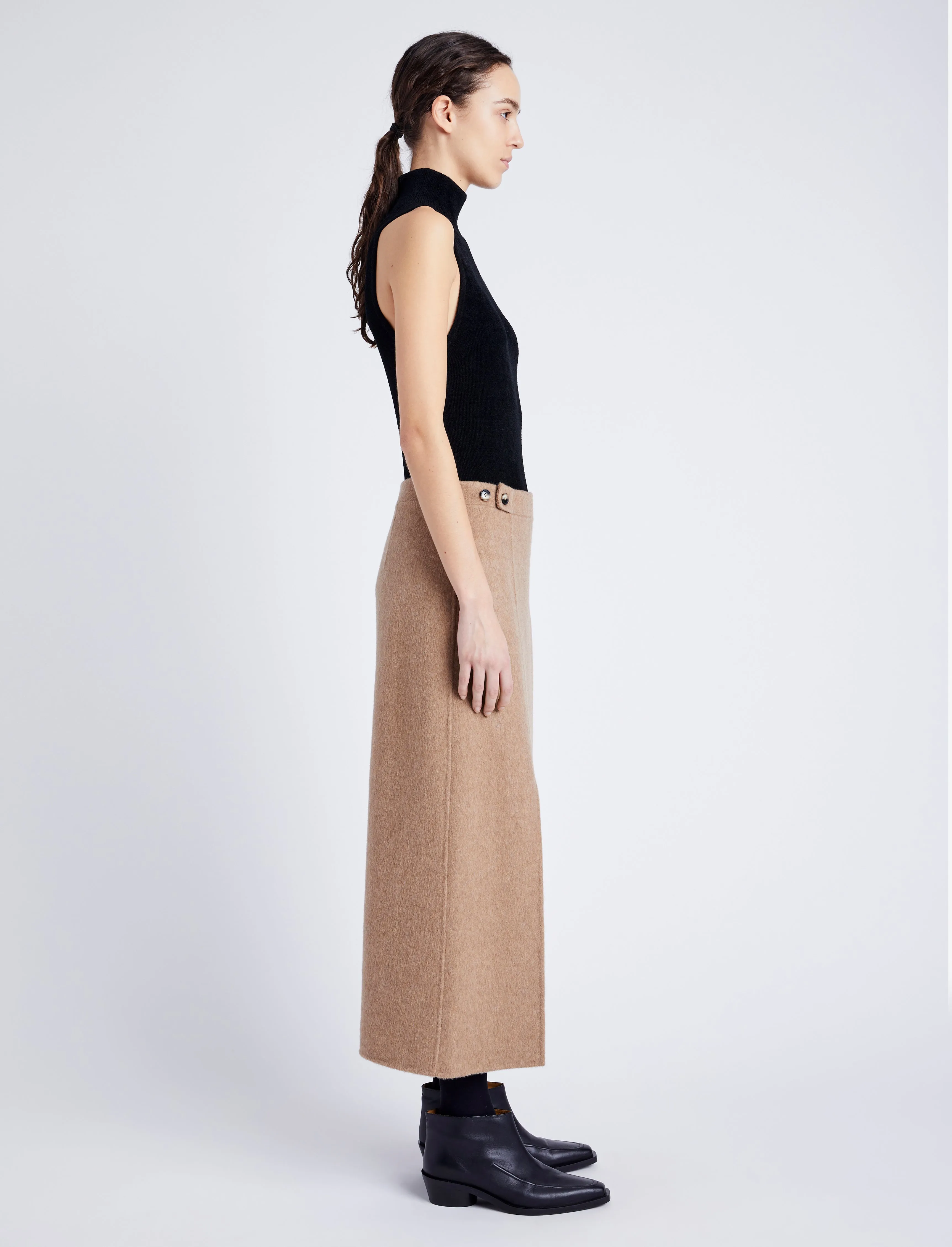 Adrian Skirt in Brushed Wool sold by Proenza Schouler product image thumbnail 3