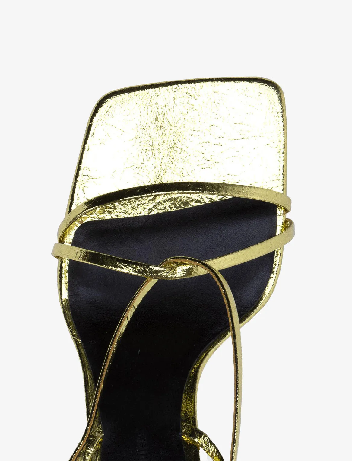 Square Strappy Sandals in Metallic - 60mm sold by Proenza Schouler product image thumbnail 2