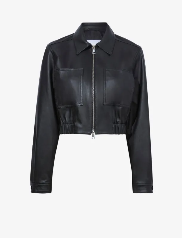 Cropped Leather Jacket made by Proenza Schouler