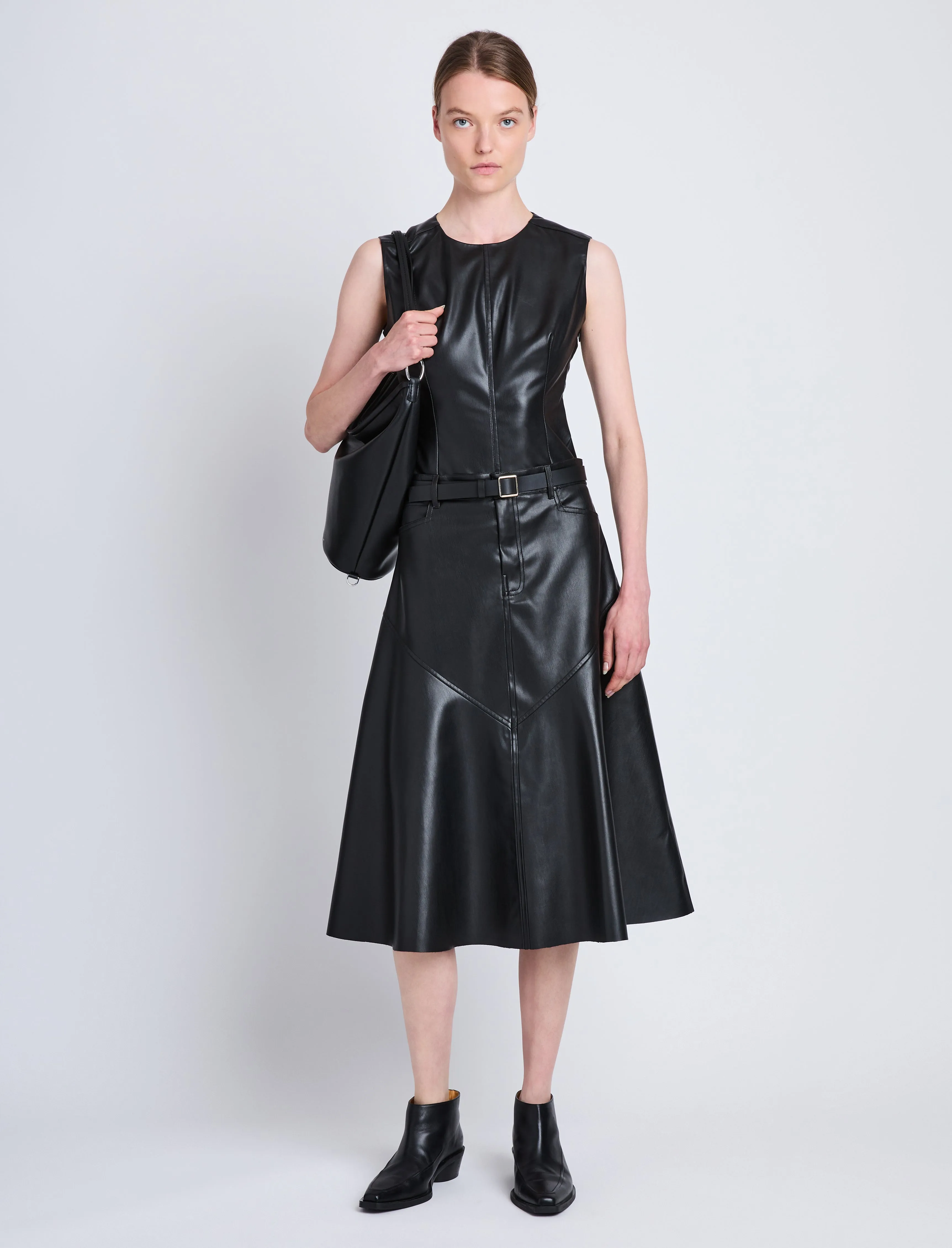 Logan Top in Faux Leather sold by Proenza Schouler product image thumbnail 3