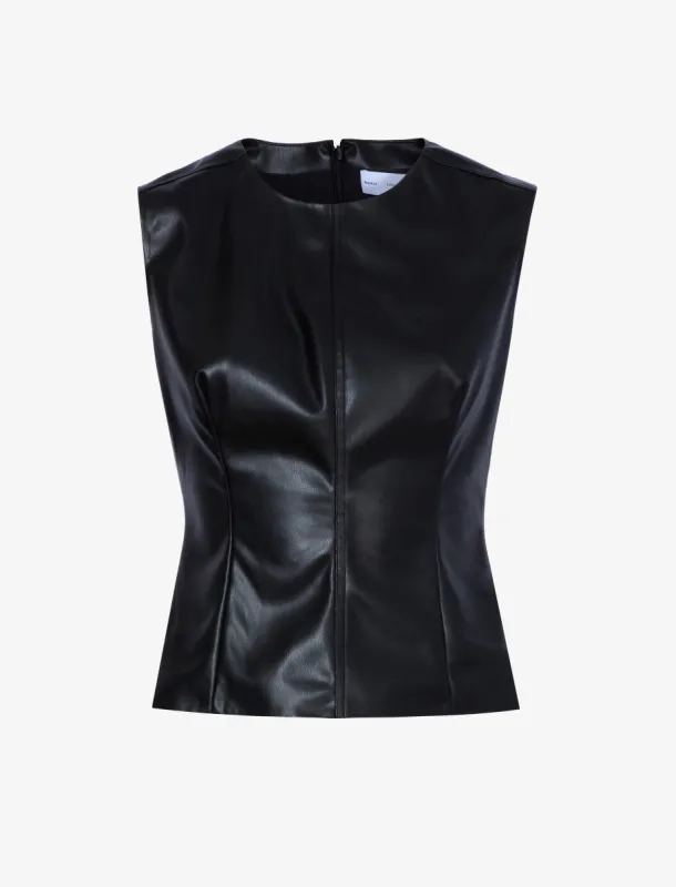 Logan Top in Faux Leather sold by Proenza Schouler