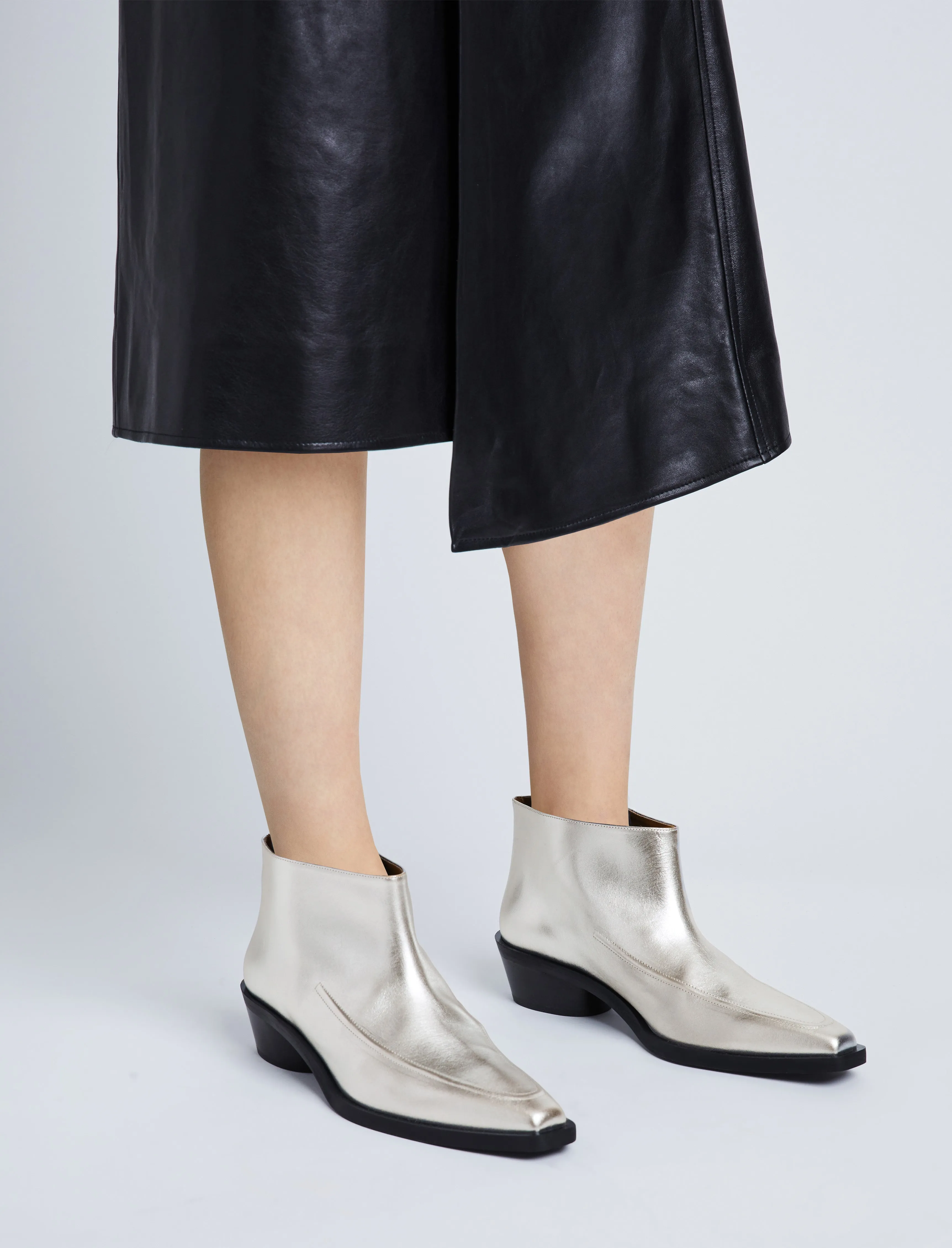 Bronco Ankle Boots in Metallic Leather sold by Proenza Schouler product image thumbnail 5