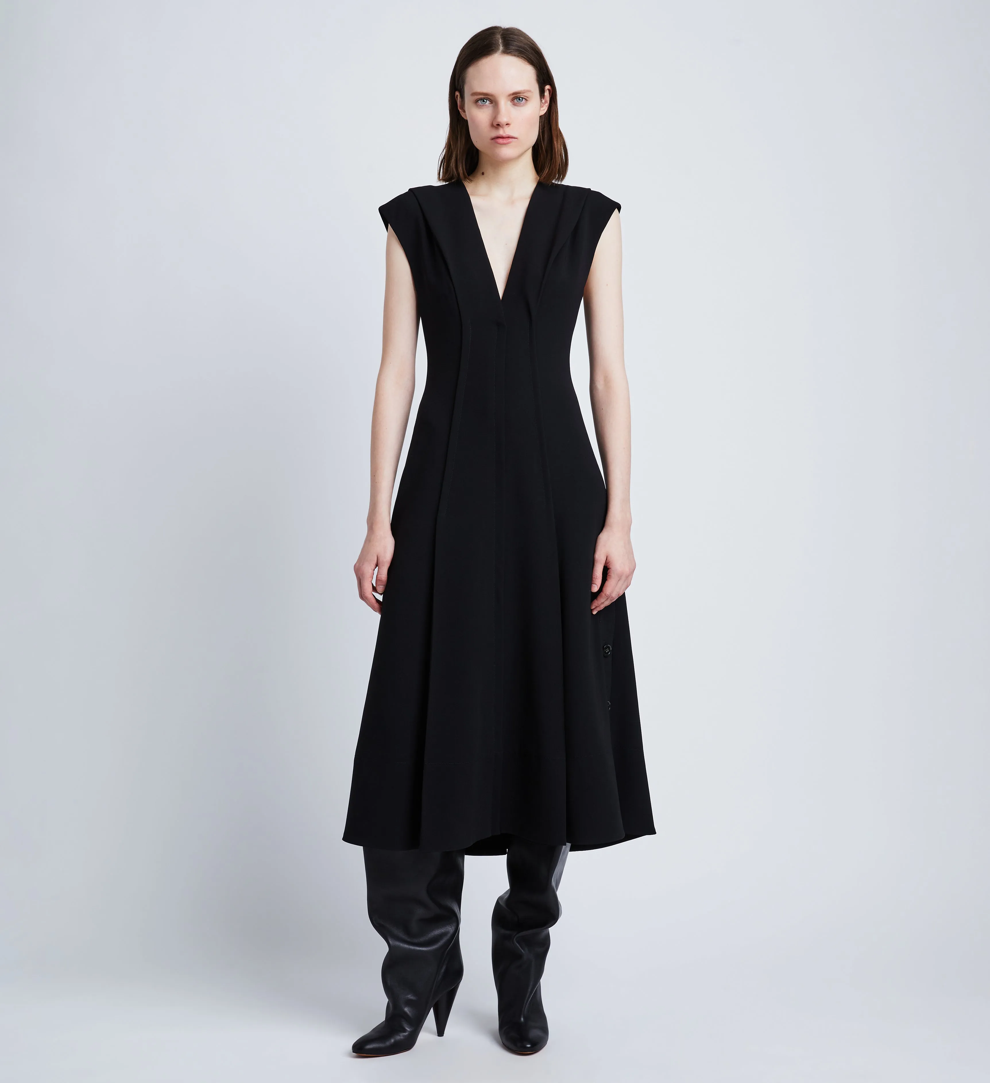Matte Viscose Crepe Dress sold by Proenza Schouler product image thumbnail 2