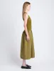 Malia Dress in Peached Poplin sold by Proenza Schouler