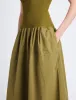 Malia Dress in Peached Poplin sold by Proenza Schouler