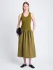 Malia Dress in Peached Poplin sold by Proenza Schouler