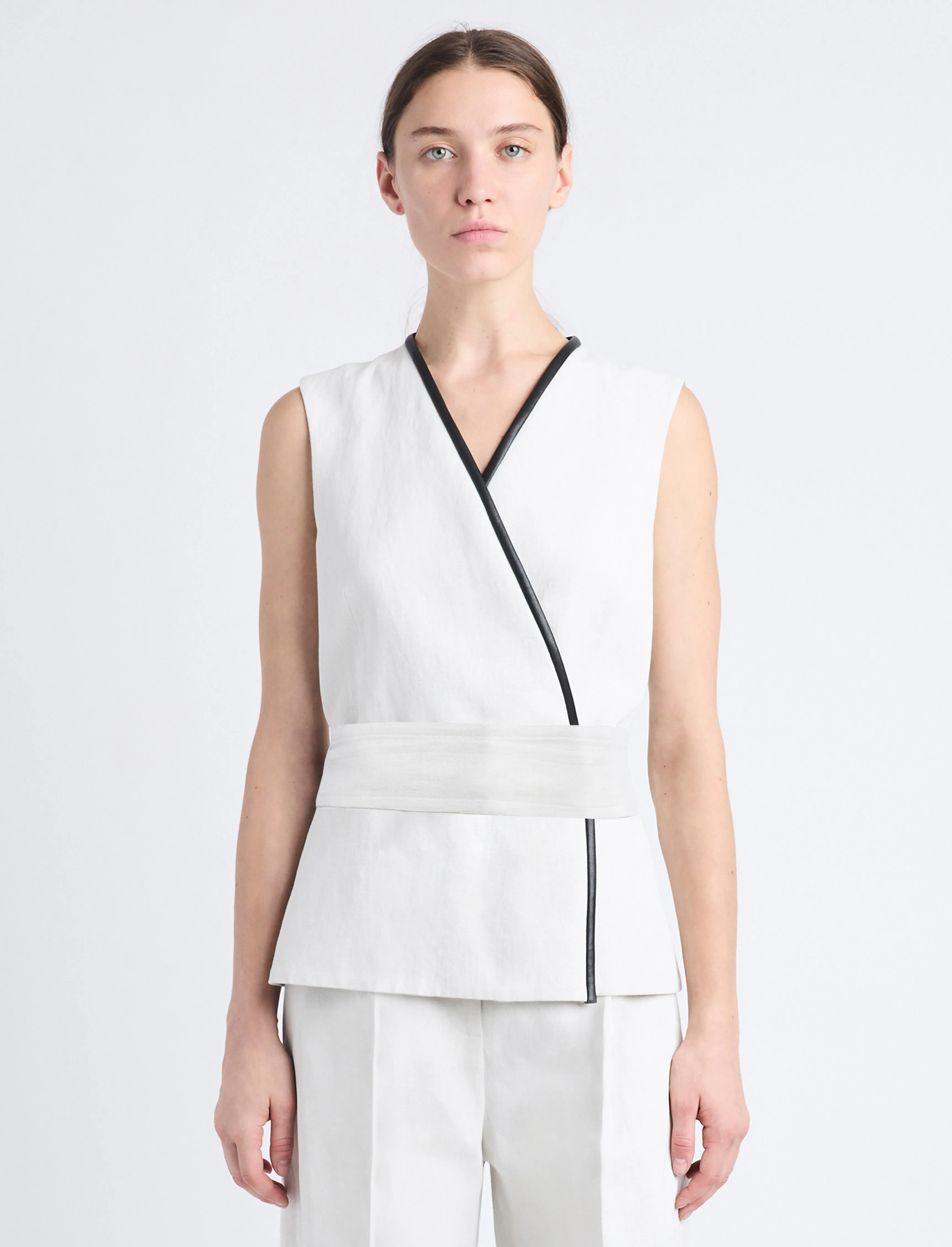 Elliot Top in Cotton Linen sold by Proenza Schouler product image thumbnail 2
