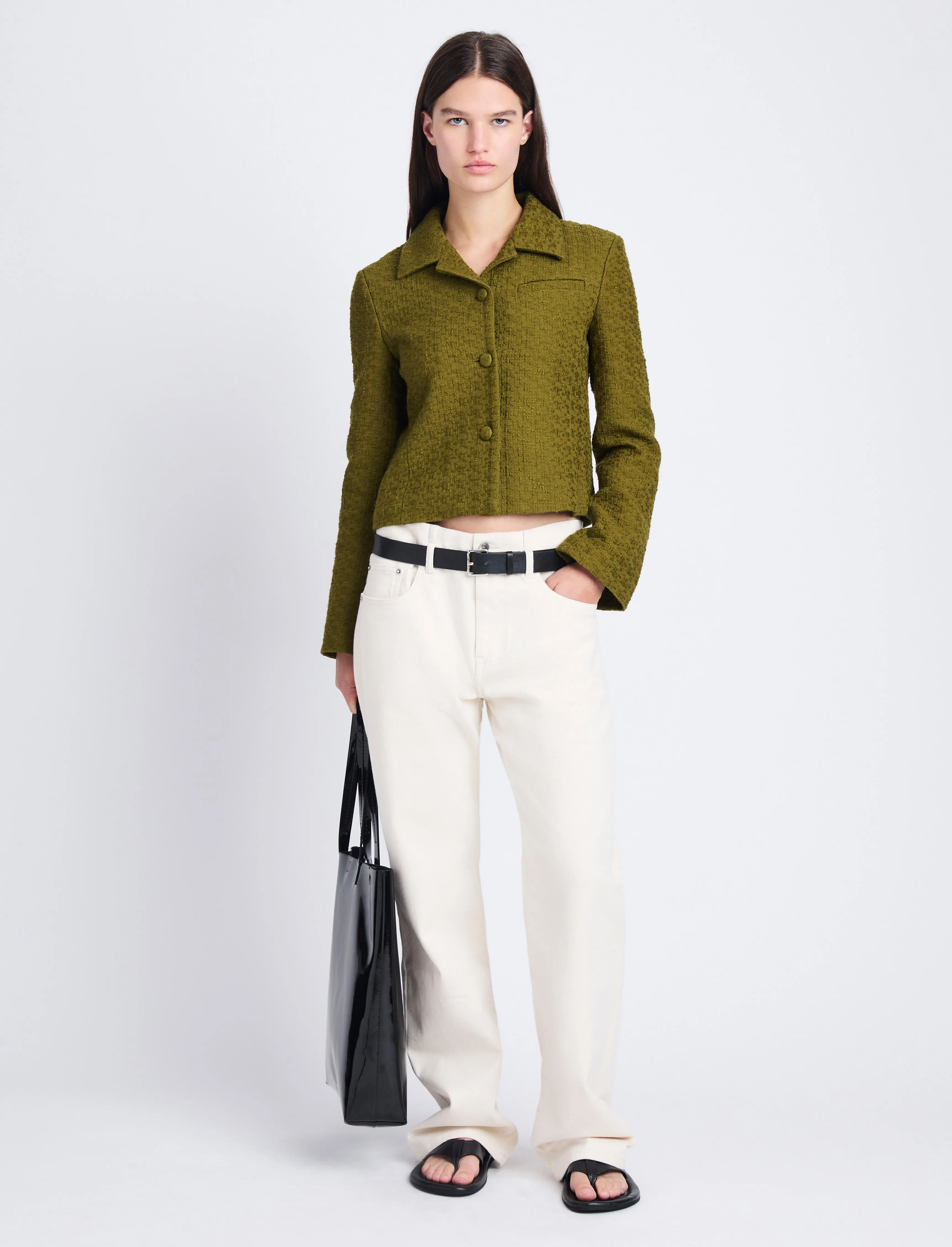 Quinn Jacket in Tweed sold by Proenza Schouler product image thumbnail 3