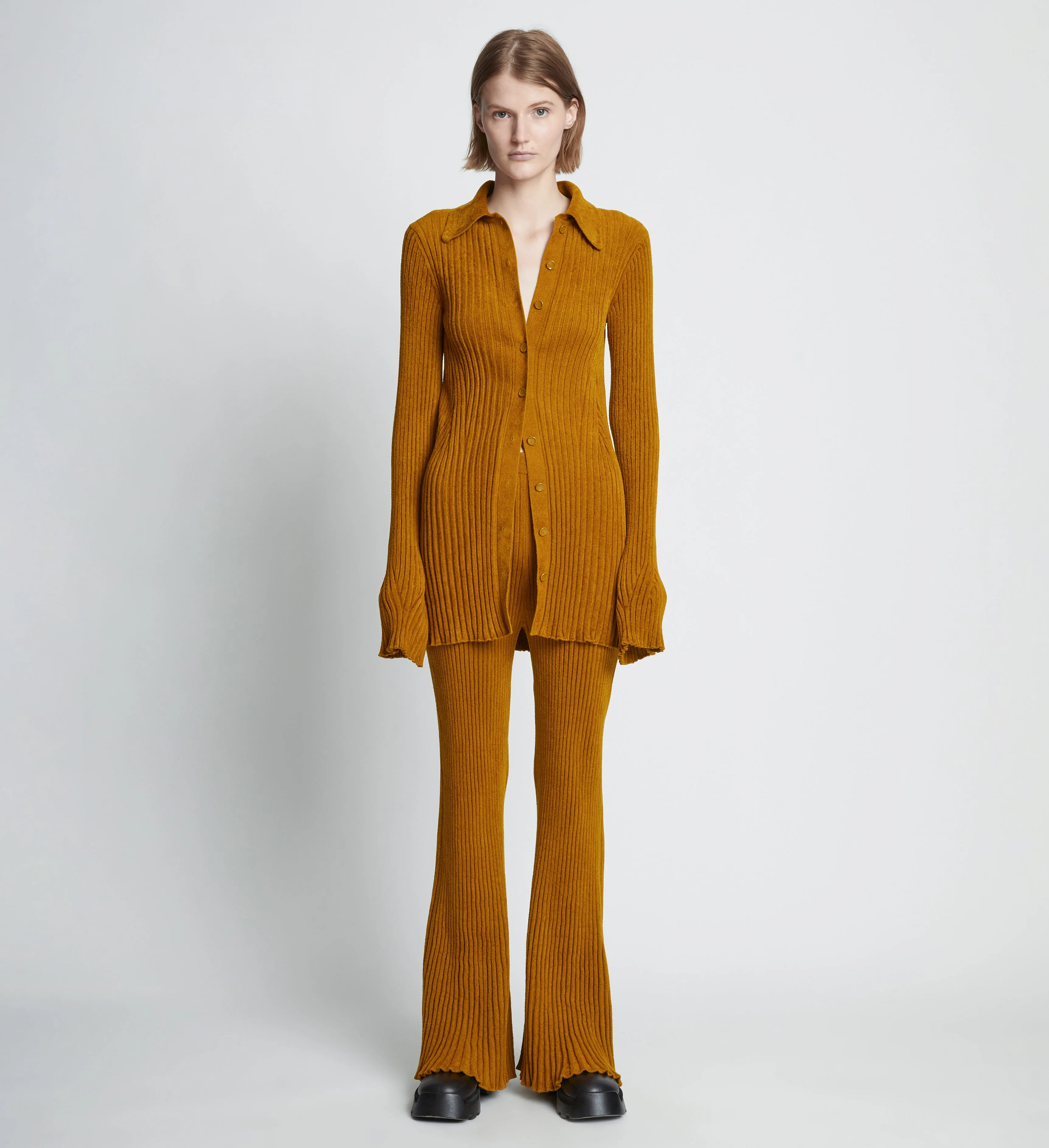 Velvet Rib Knit Pant sold by Proenza Schouler product image thumbnail 2