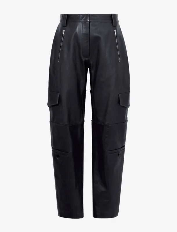 Jackson Cargo Pant in Grainy Leather made by Proenza Schouler