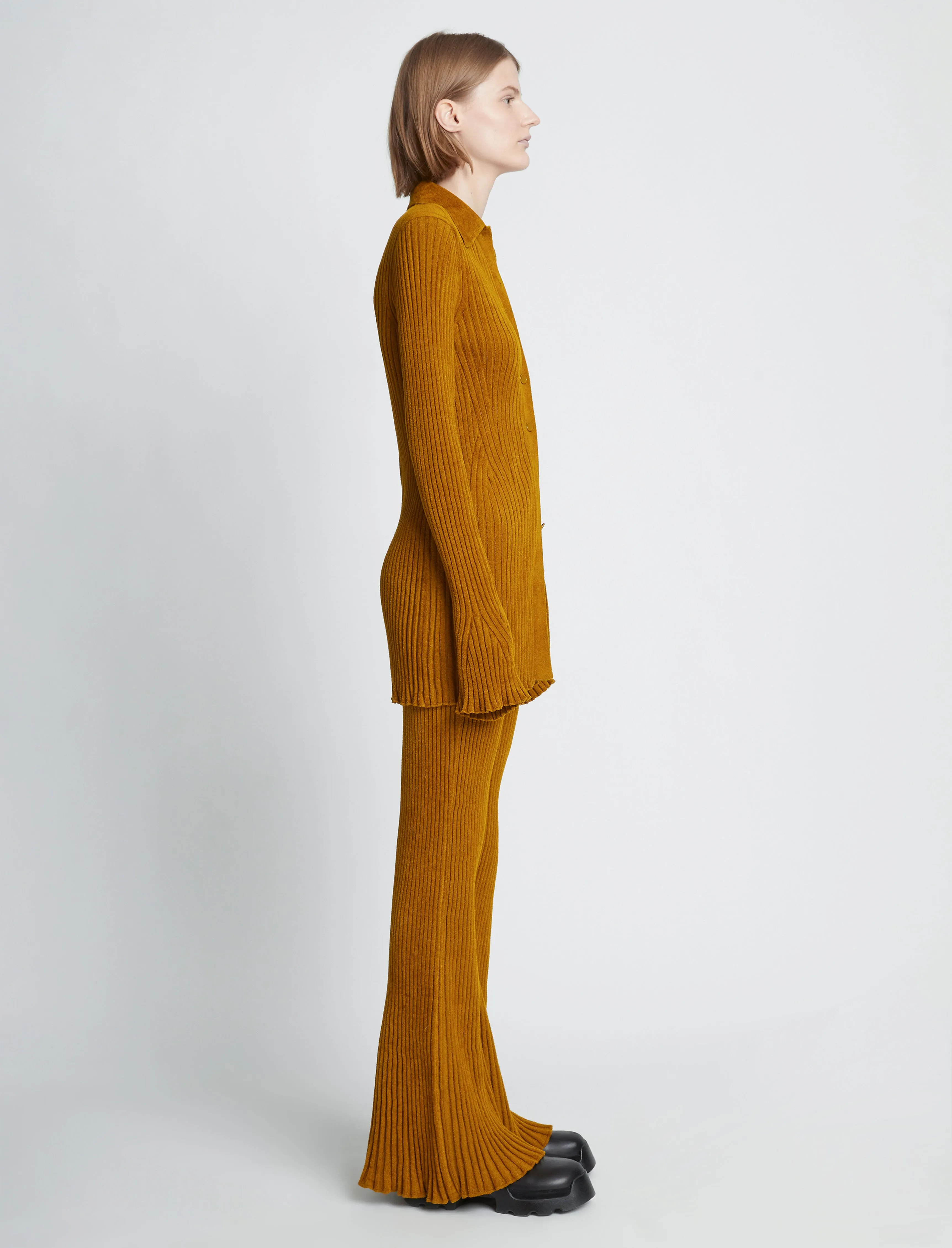 Velvet Rib Knit Pant sold by Proenza Schouler product image thumbnail 3