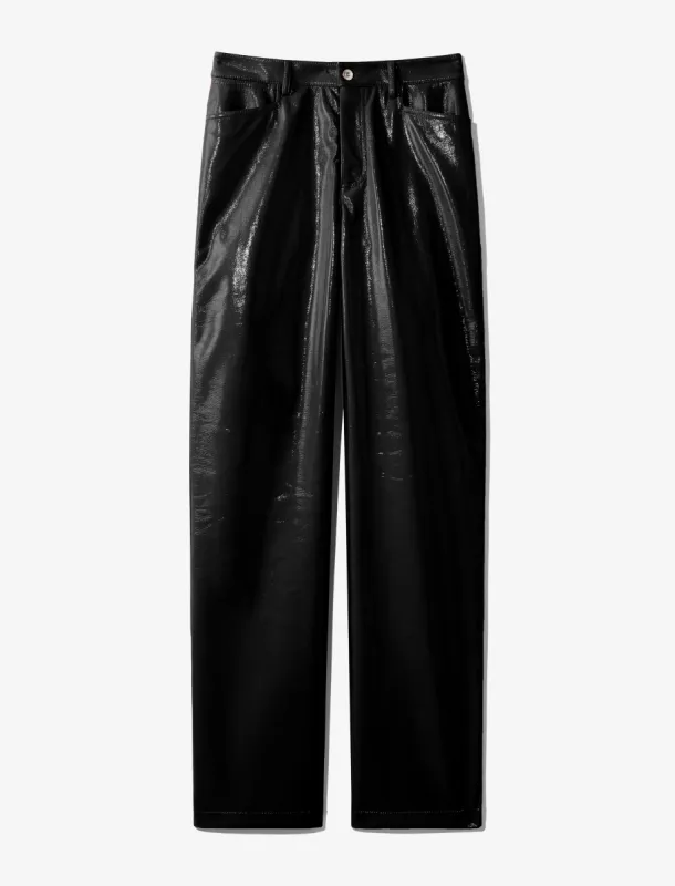 Lacquered Canvas Straight Pants sold by Proenza Schouler