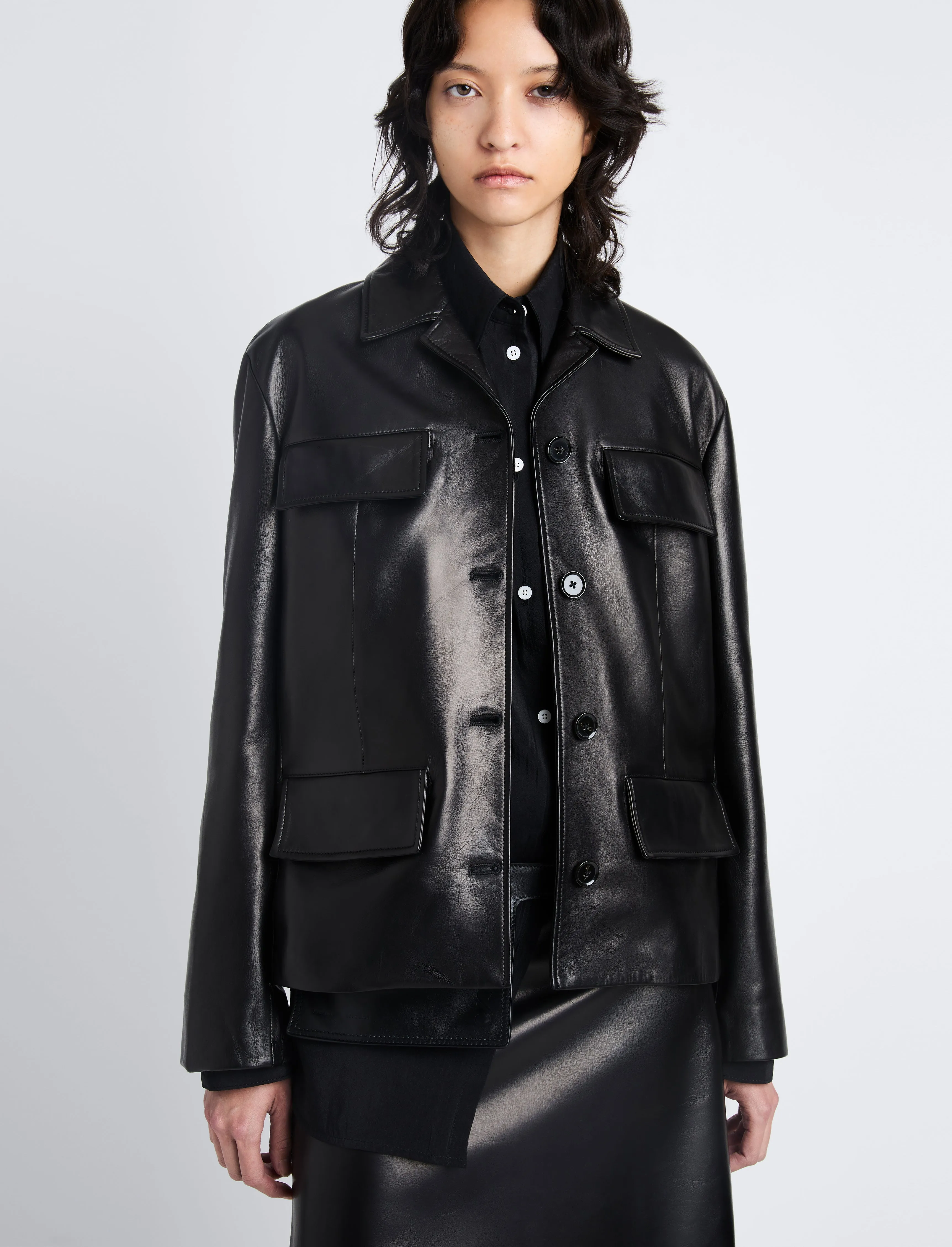 Roos Jacket in Leather sold by Proenza Schouler product image thumbnail 5