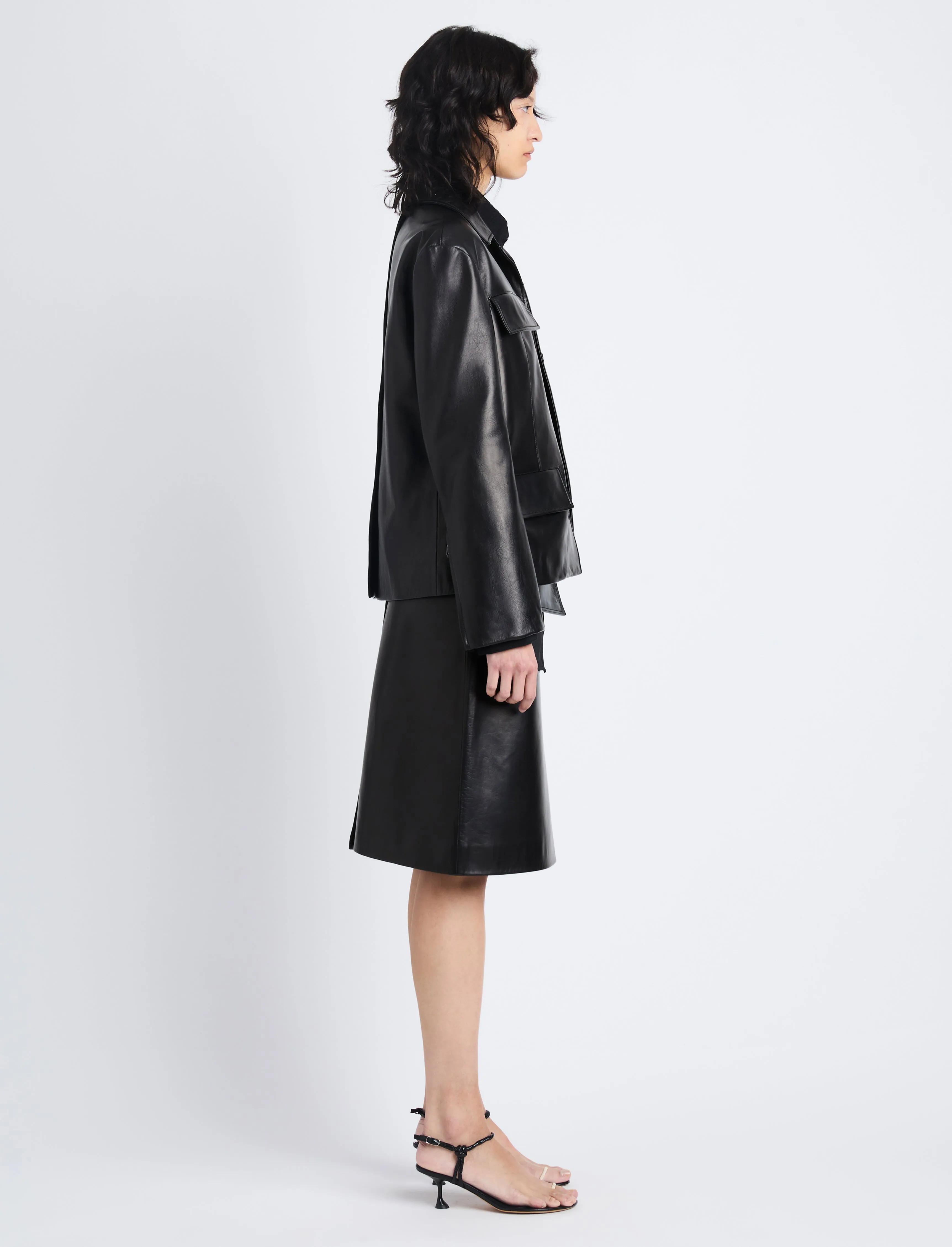 Roos Jacket in Leather sold by Proenza Schouler product image thumbnail 3