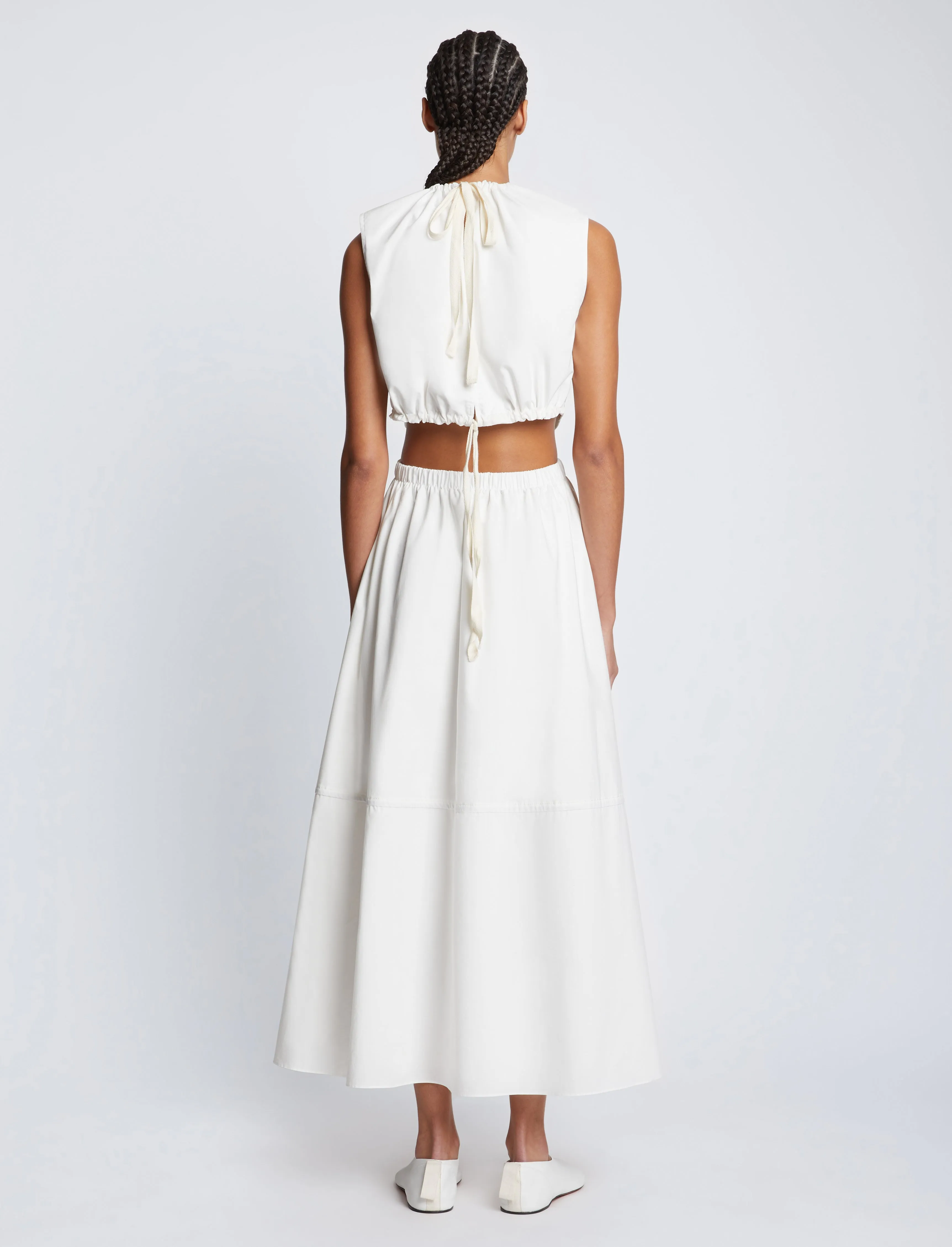 Poplin Cut Out Midi Dress sold by Proenza Schouler product image thumbnail 4