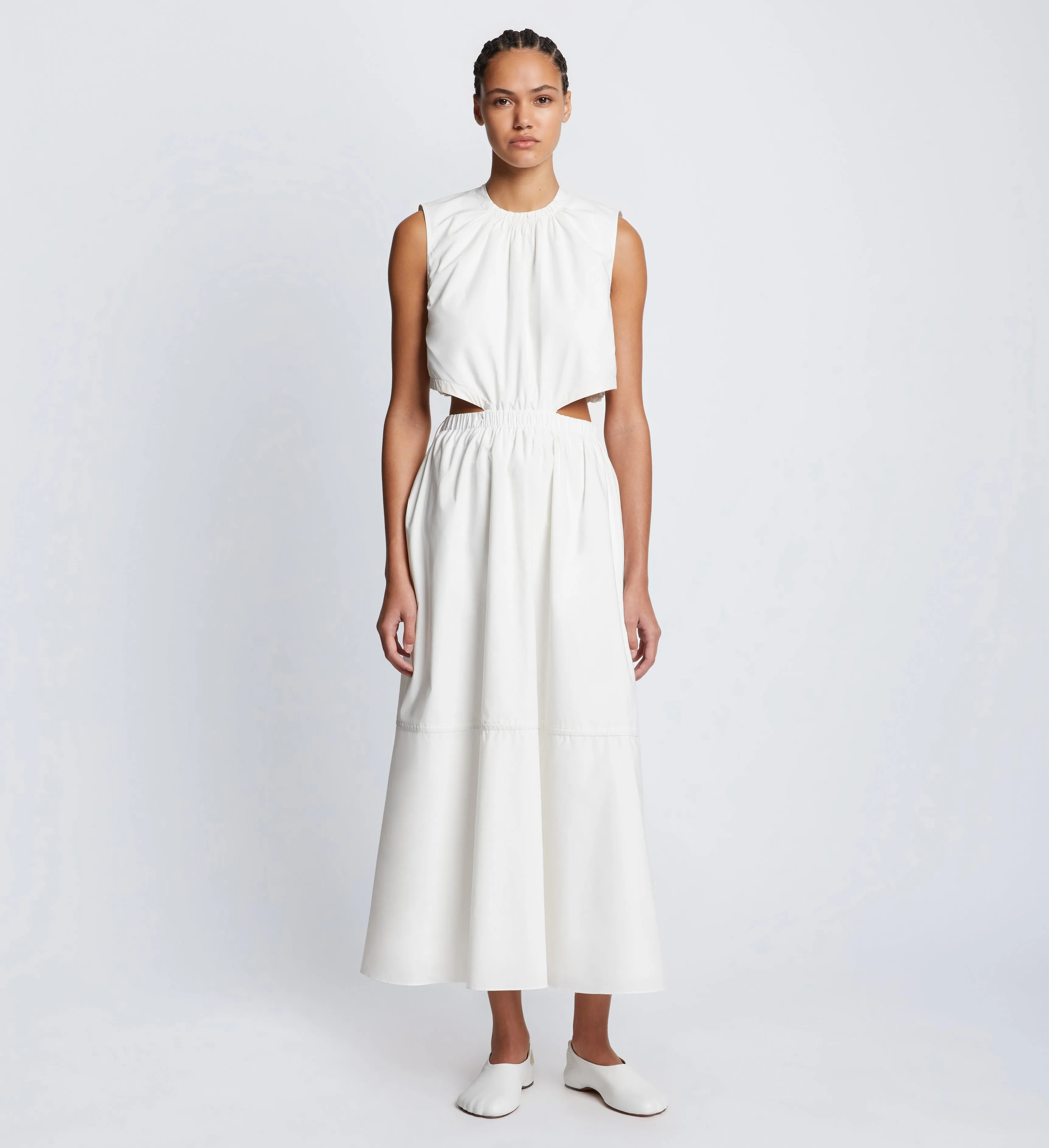 Poplin Cut Out Midi Dress sold by Proenza Schouler product image thumbnail 2
