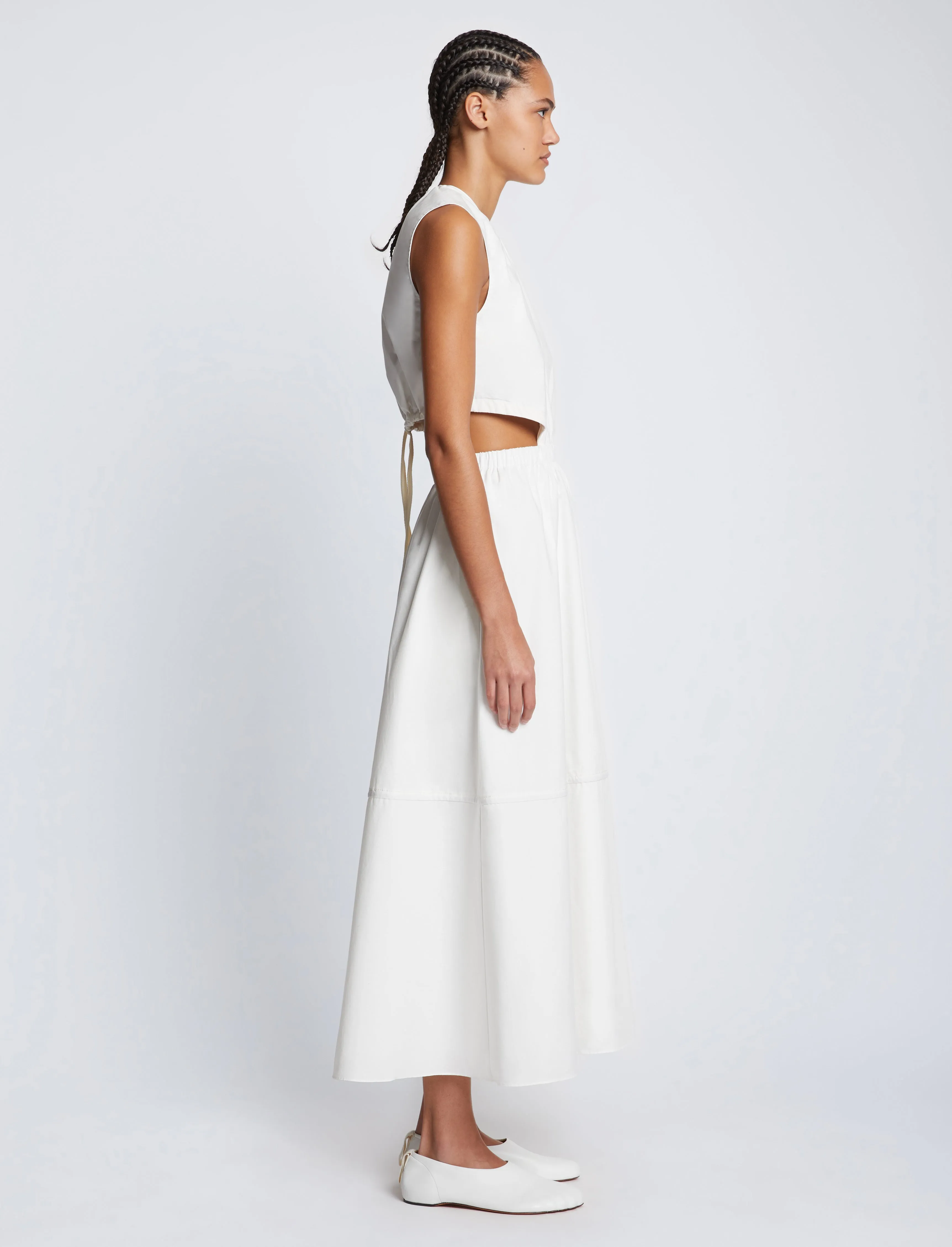Poplin Cut Out Midi Dress sold by Proenza Schouler product image thumbnail 3