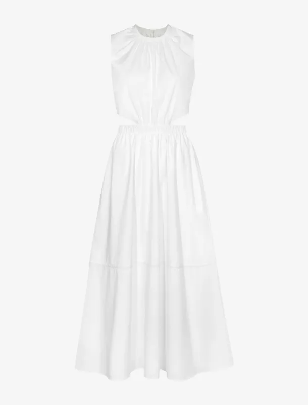 Poplin Cut Out Midi Dress sold by Proenza Schouler