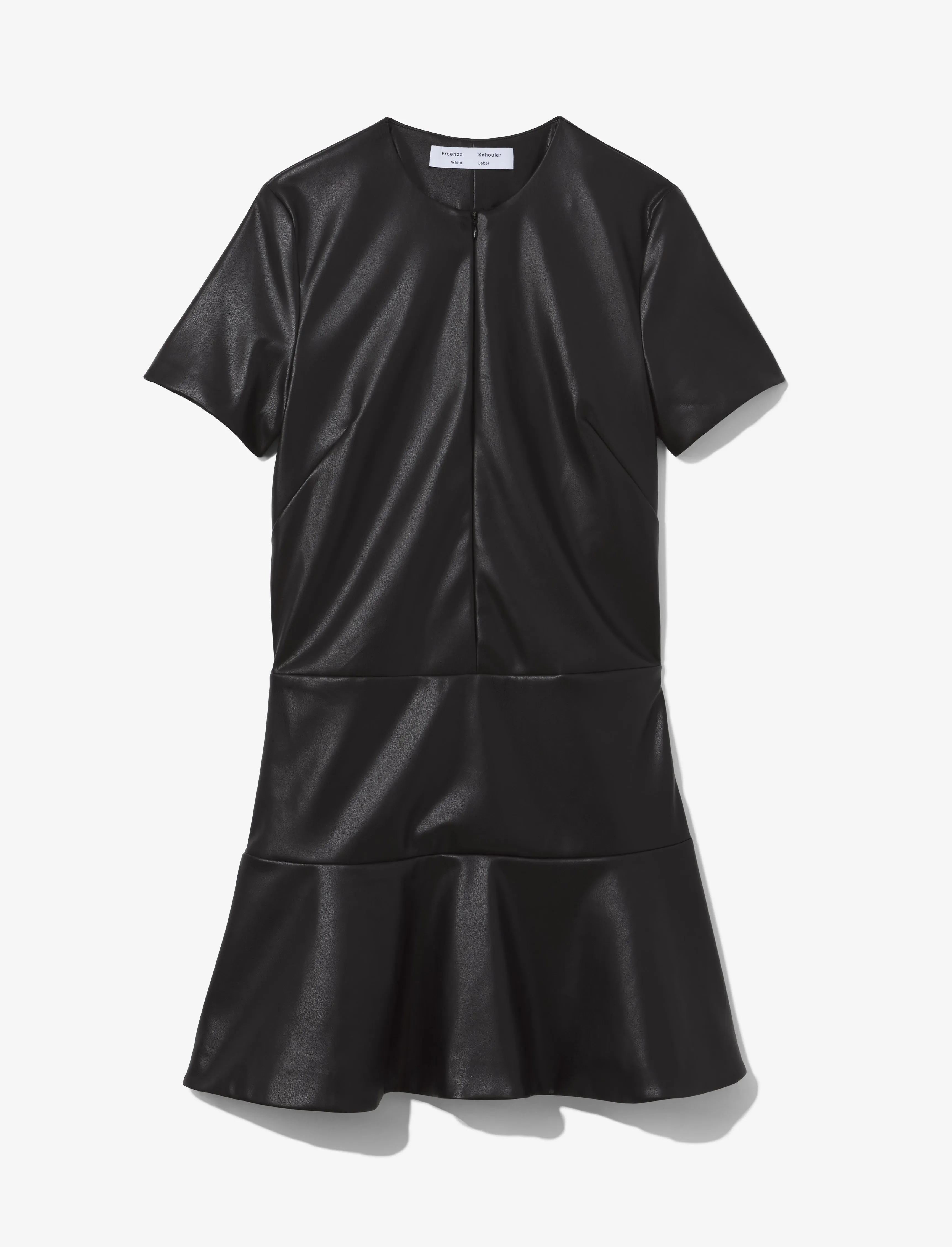 Faux Leather Ruffle Mini Dress sold by Proenza Schouler