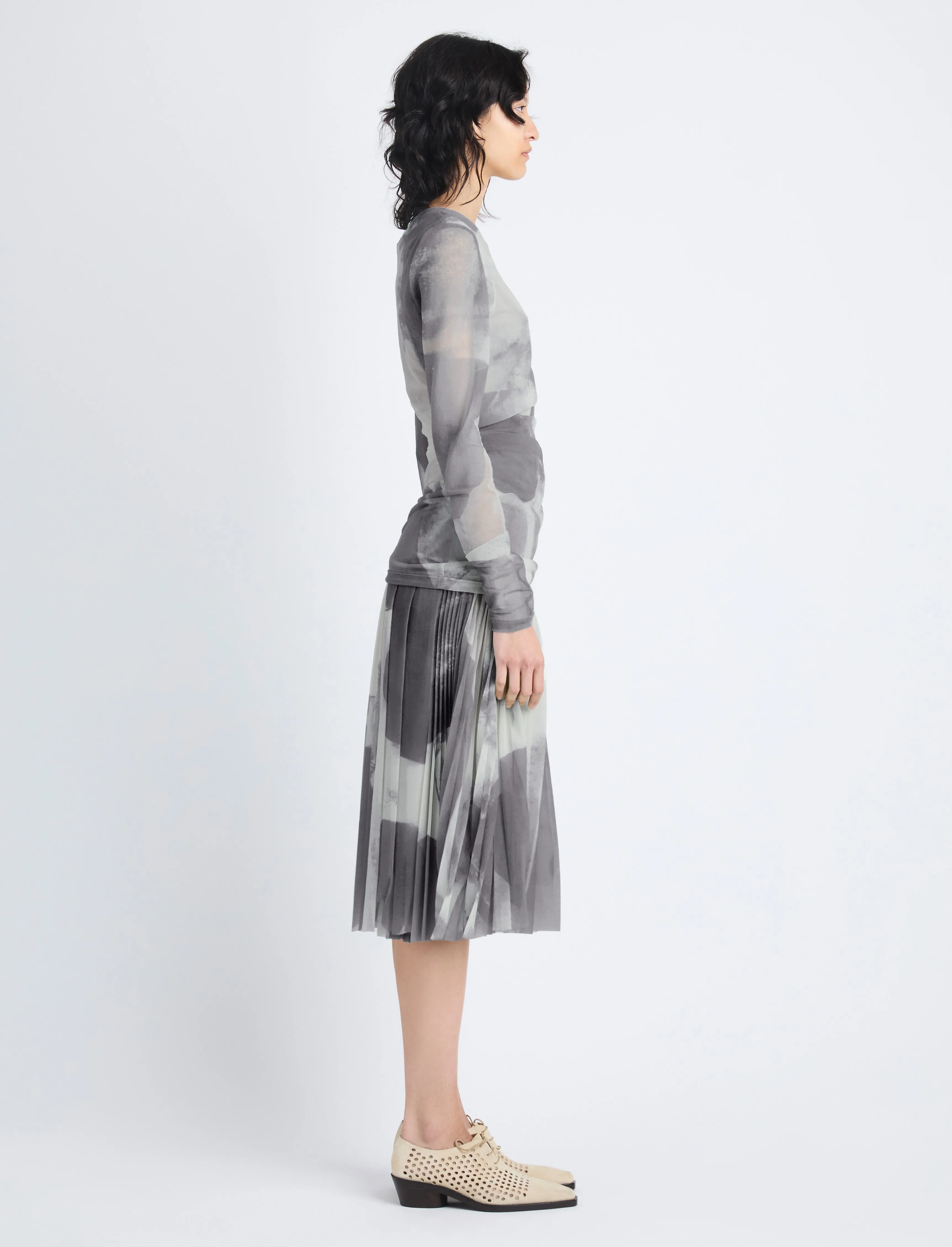 Judy Skirt in Printed Nylon Jersey sold by Proenza Schouler product image thumbnail 3