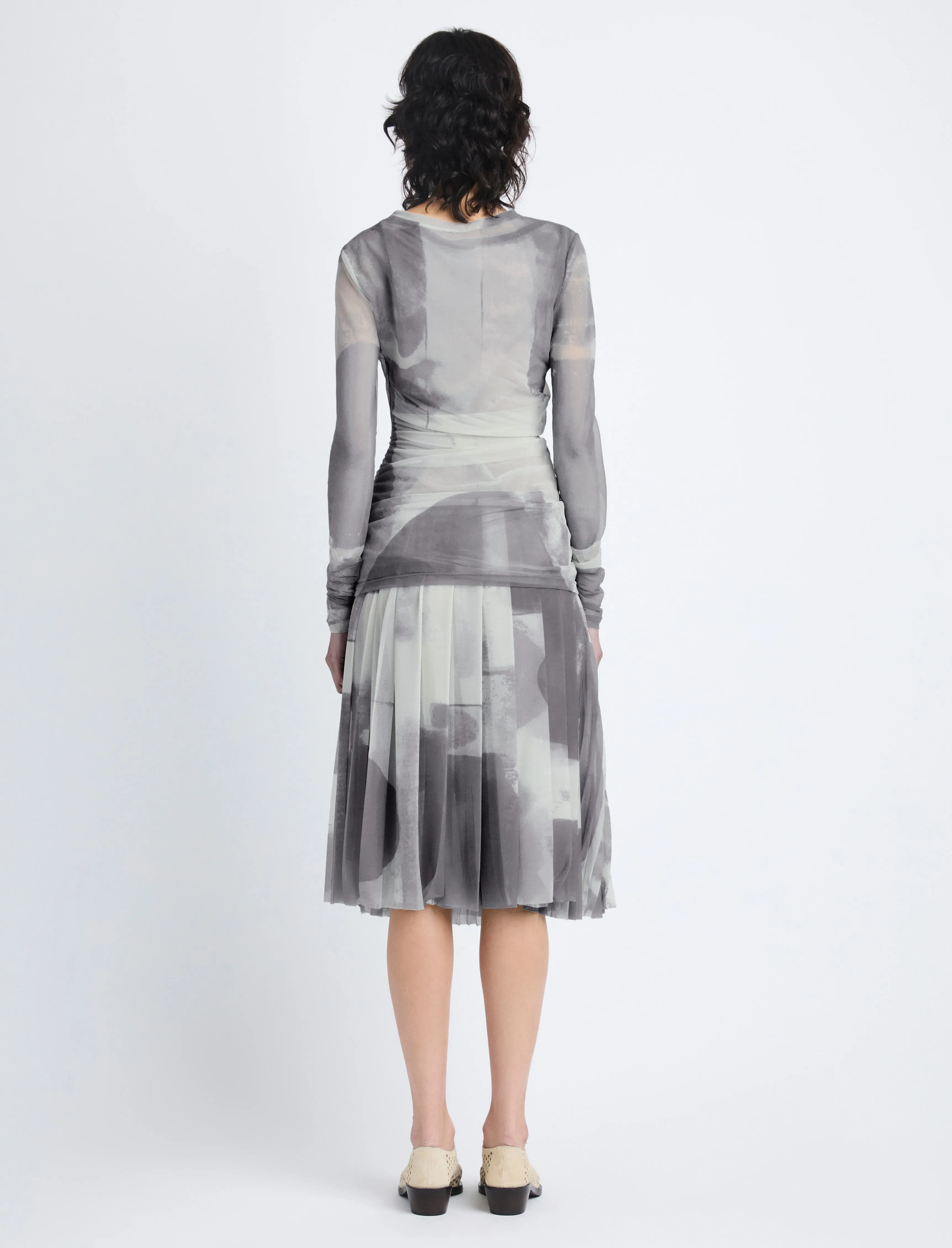 Judy Skirt in Printed Nylon Jersey sold by Proenza Schouler product image thumbnail 4
