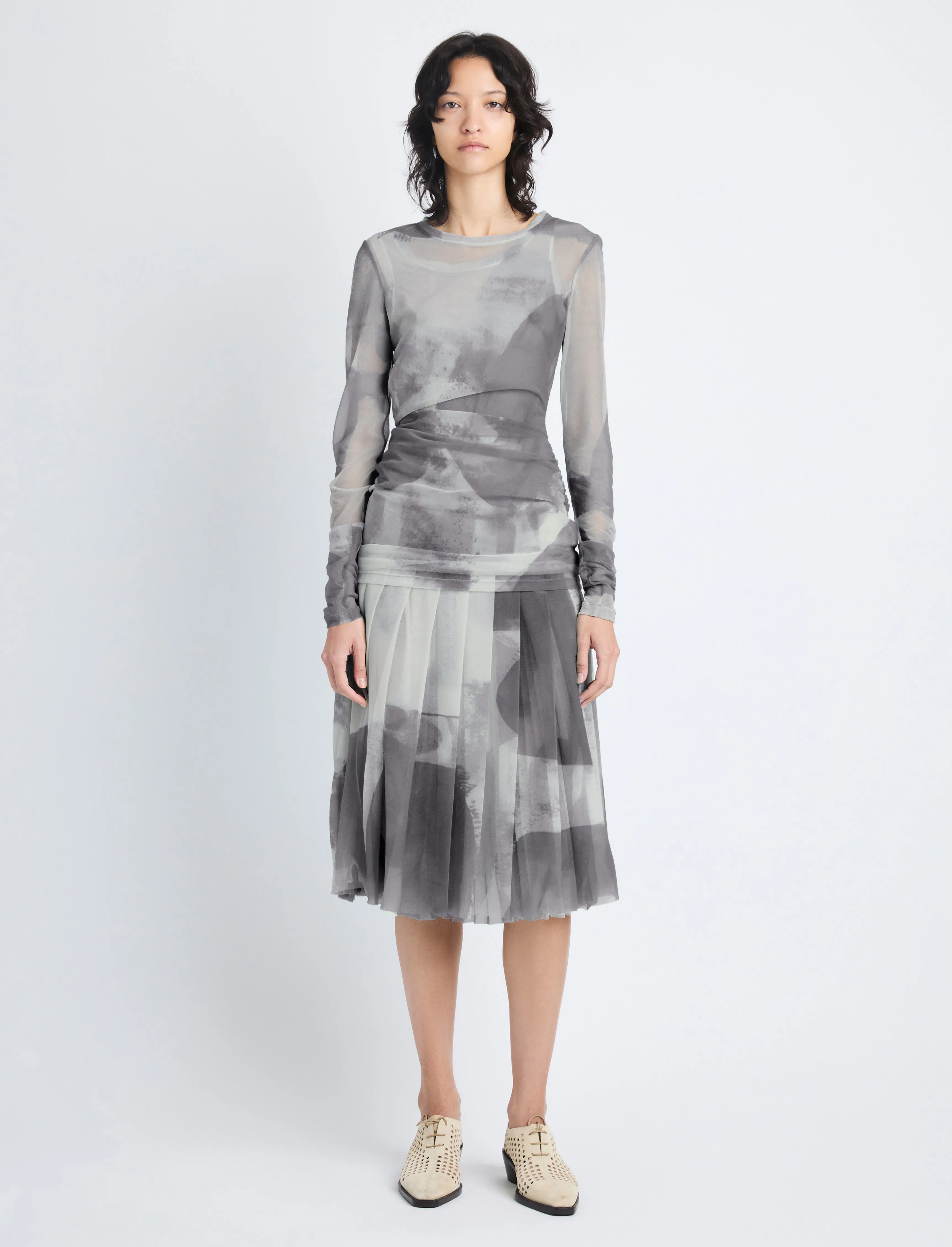 Judy Skirt in Printed Nylon Jersey sold by Proenza Schouler product image thumbnail 2