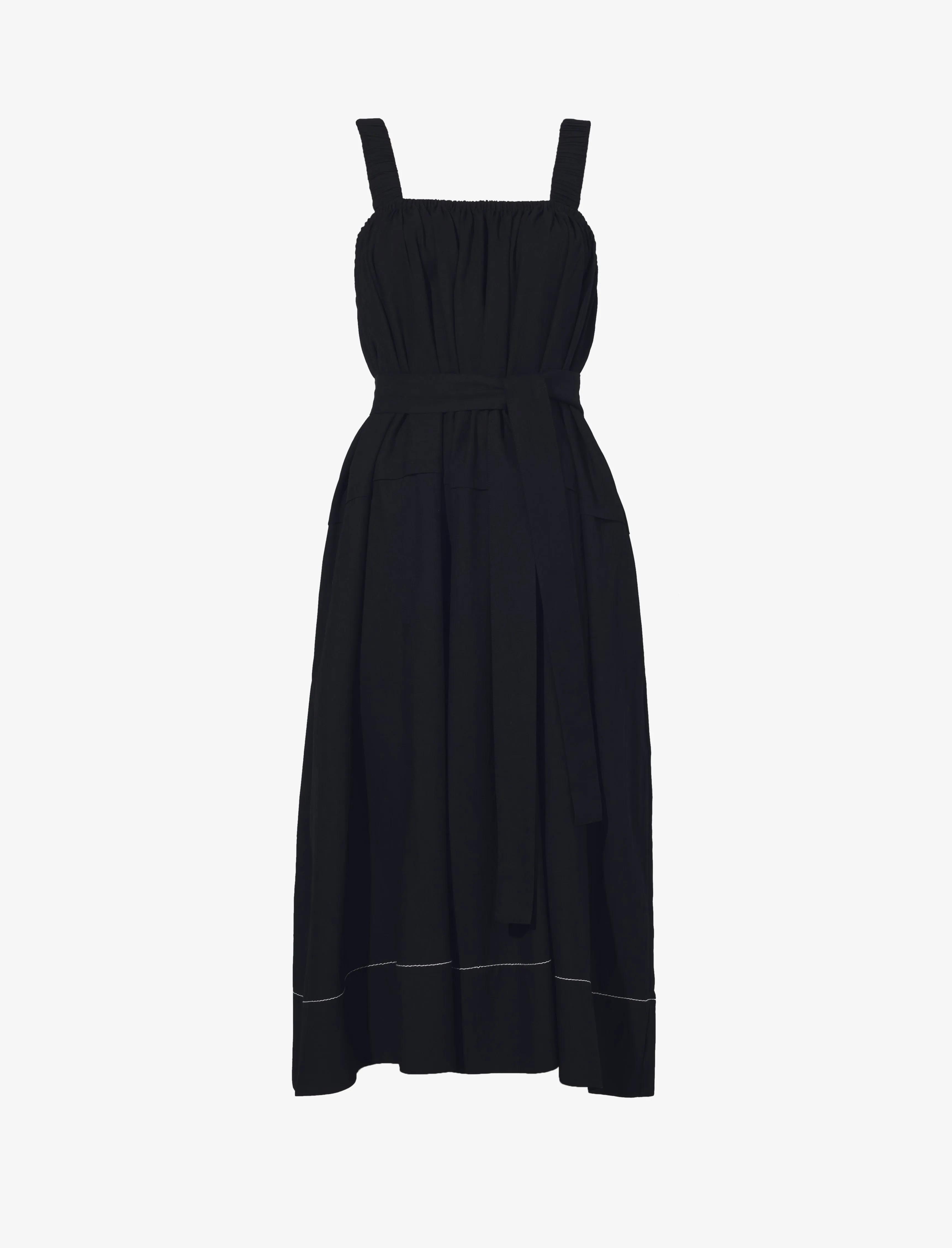 Drapey Suiting Belted Dress sold by Proenza Schouler