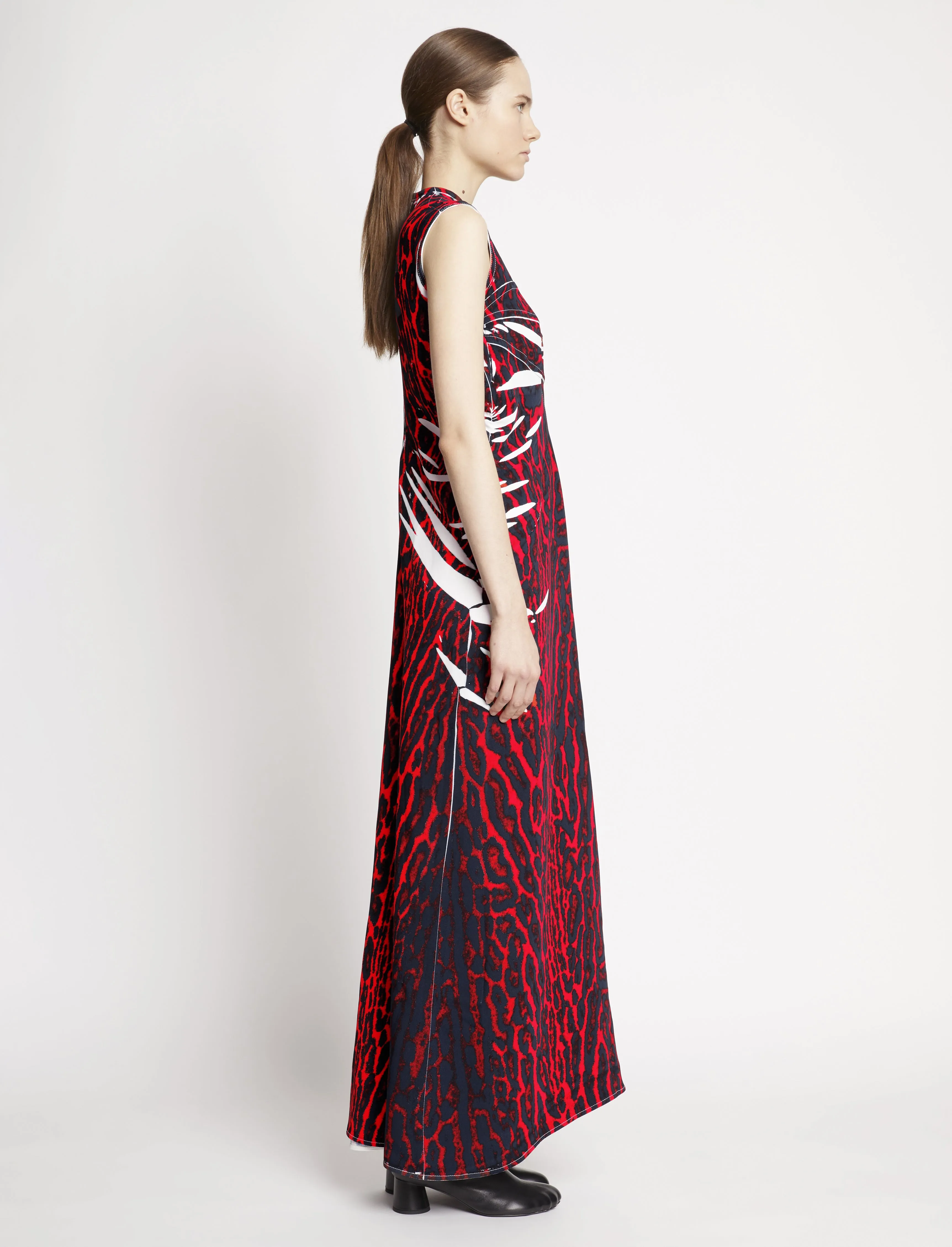 Garment Printed Crepe Dress - RED MULTI sold by Proenza Schouler product image thumbnail 3