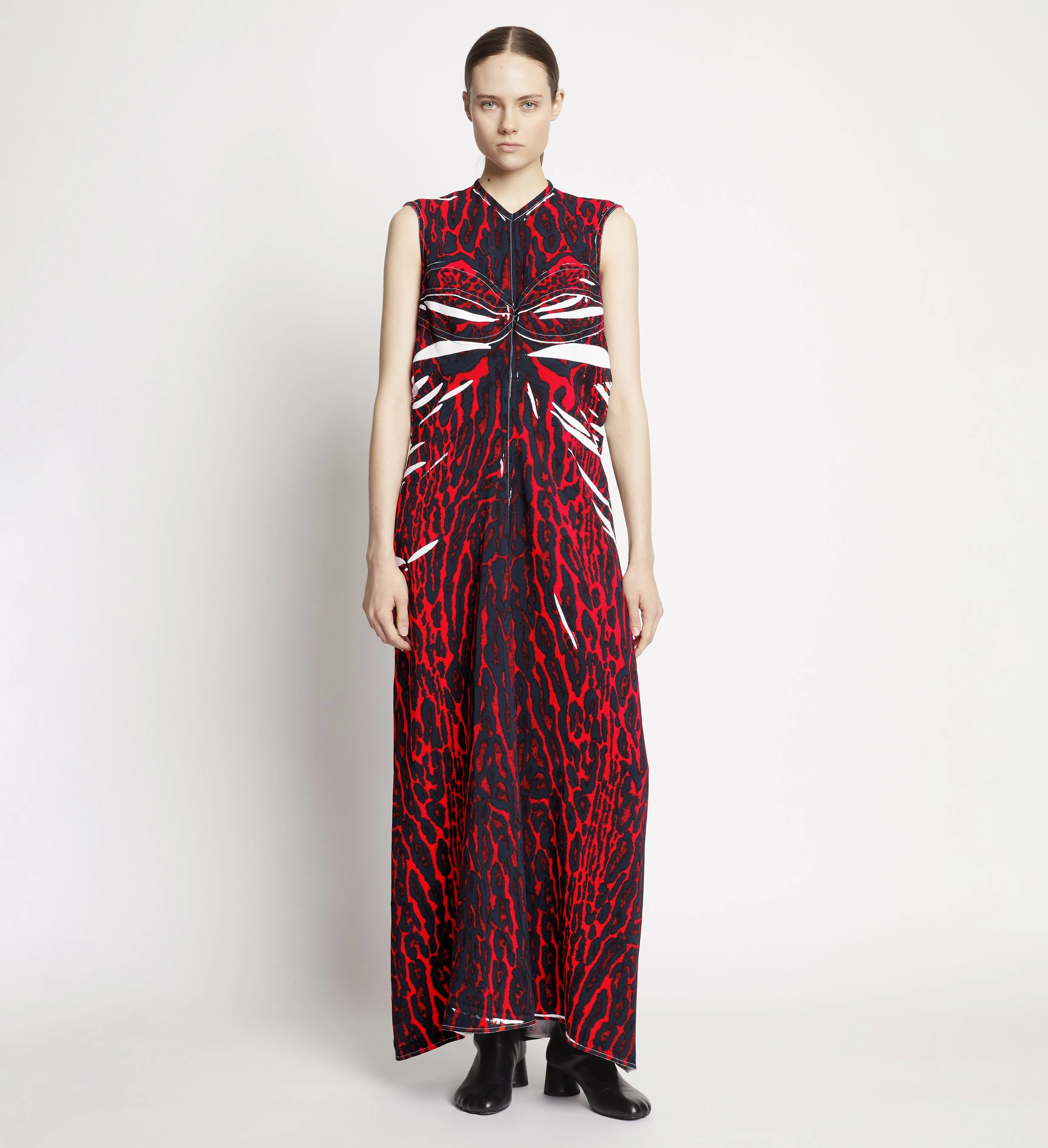 Garment Printed Crepe Dress - RED MULTI sold by Proenza Schouler product image thumbnail 2