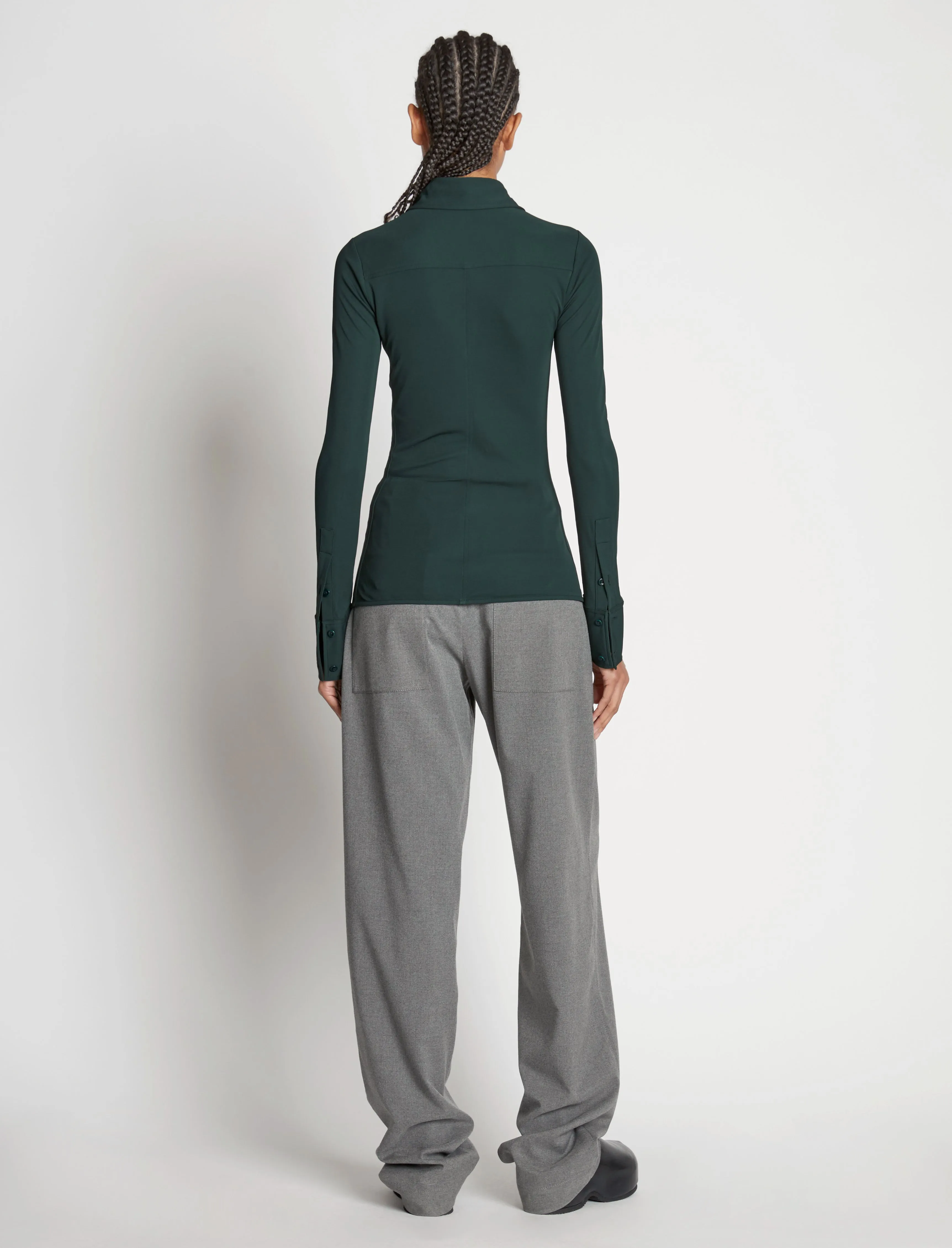Matte Crepe Button Down sold by Proenza Schouler product image thumbnail 5