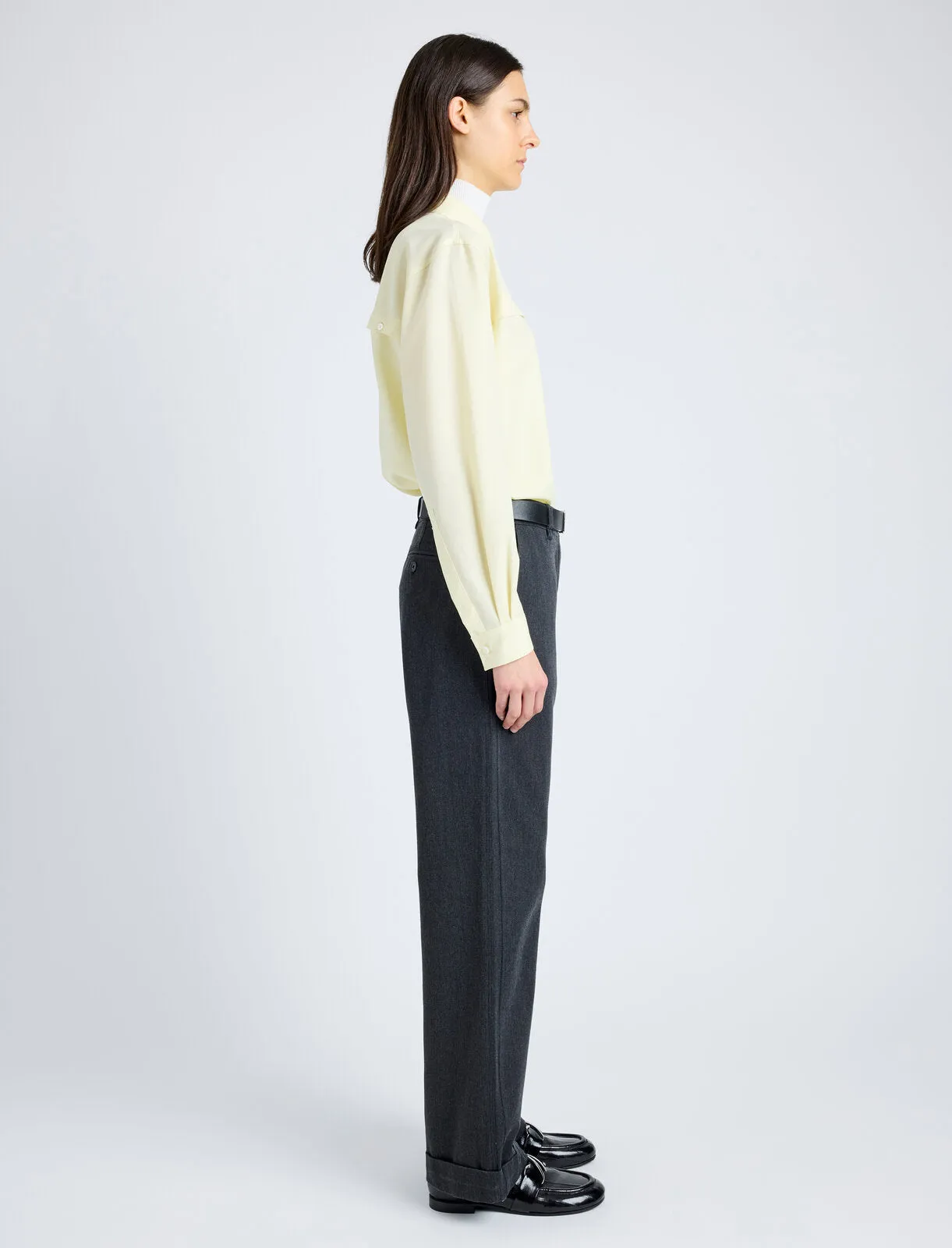 Rose Shirt in Fine Wool sold by Proenza Schouler product image thumbnail 4