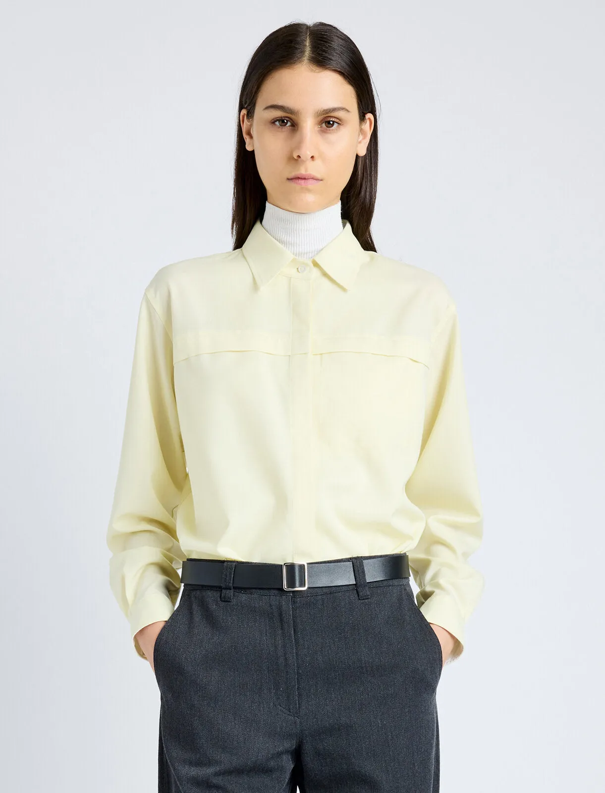 Rose Shirt in Fine Wool sold by Proenza Schouler product image thumbnail 2