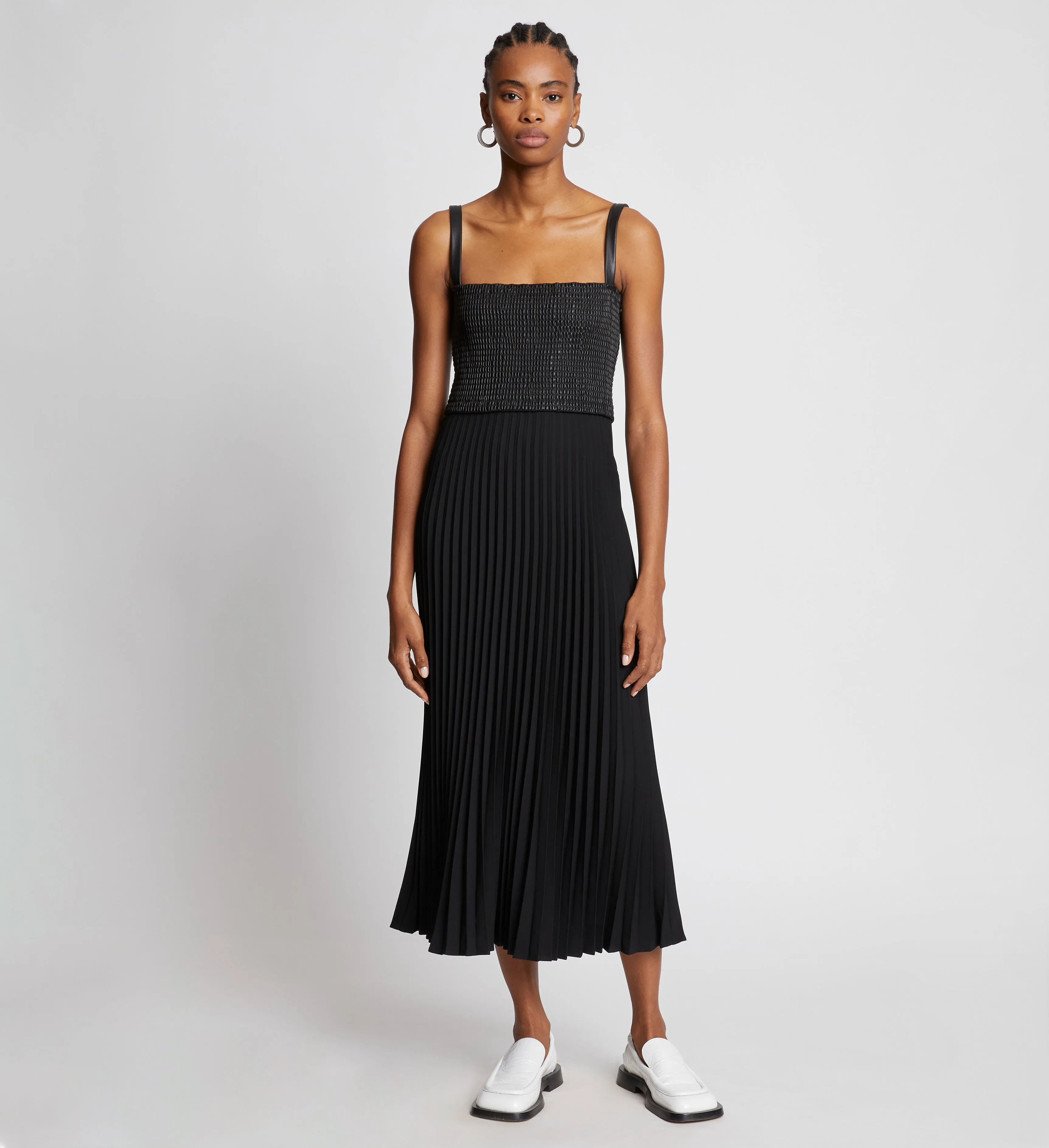 Bi-Color Pleated Dress sold by Proenza Schouler product image thumbnail 2