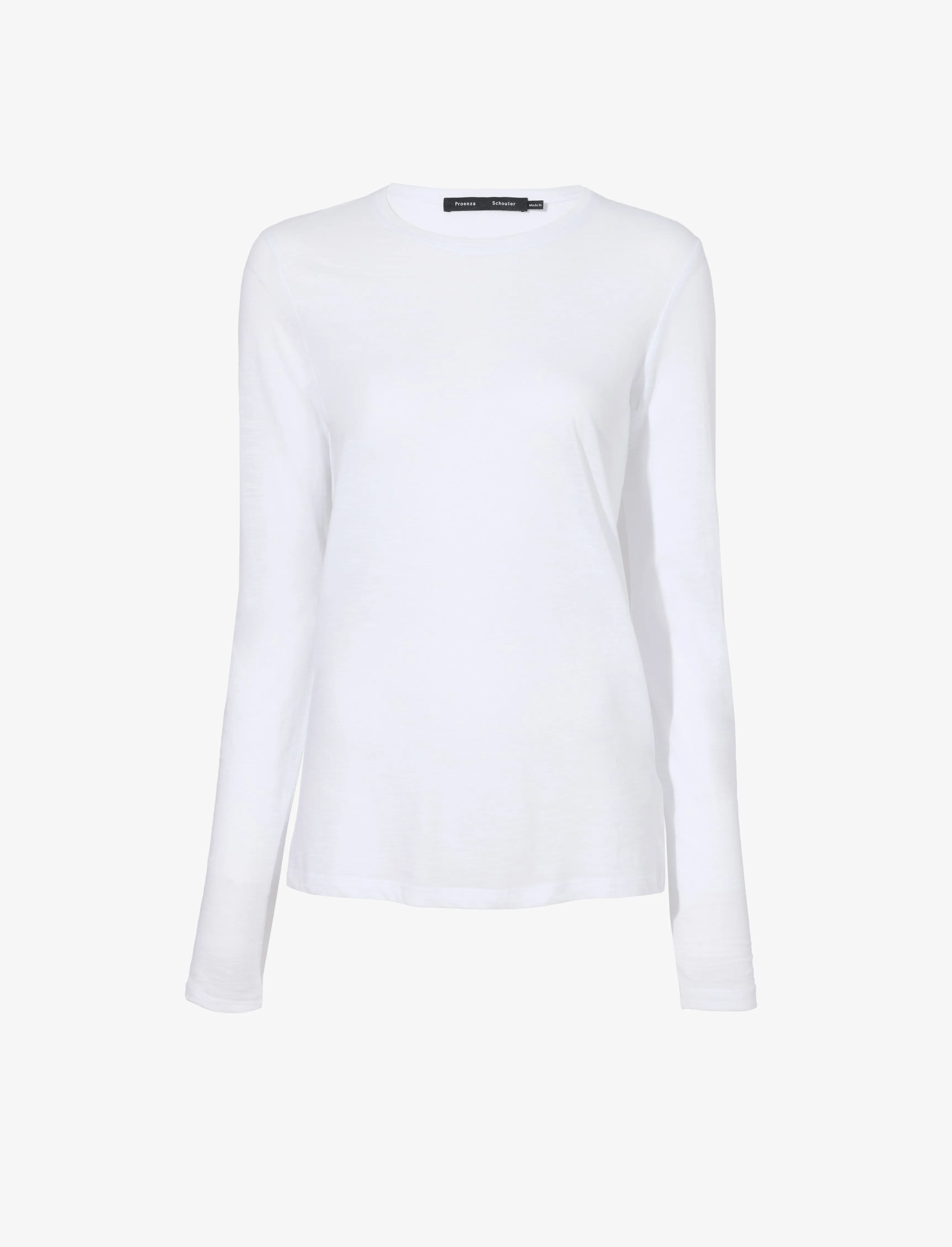 Long Sleeve T-Shirt in Tissue Jersey sold by Proenza Schouler