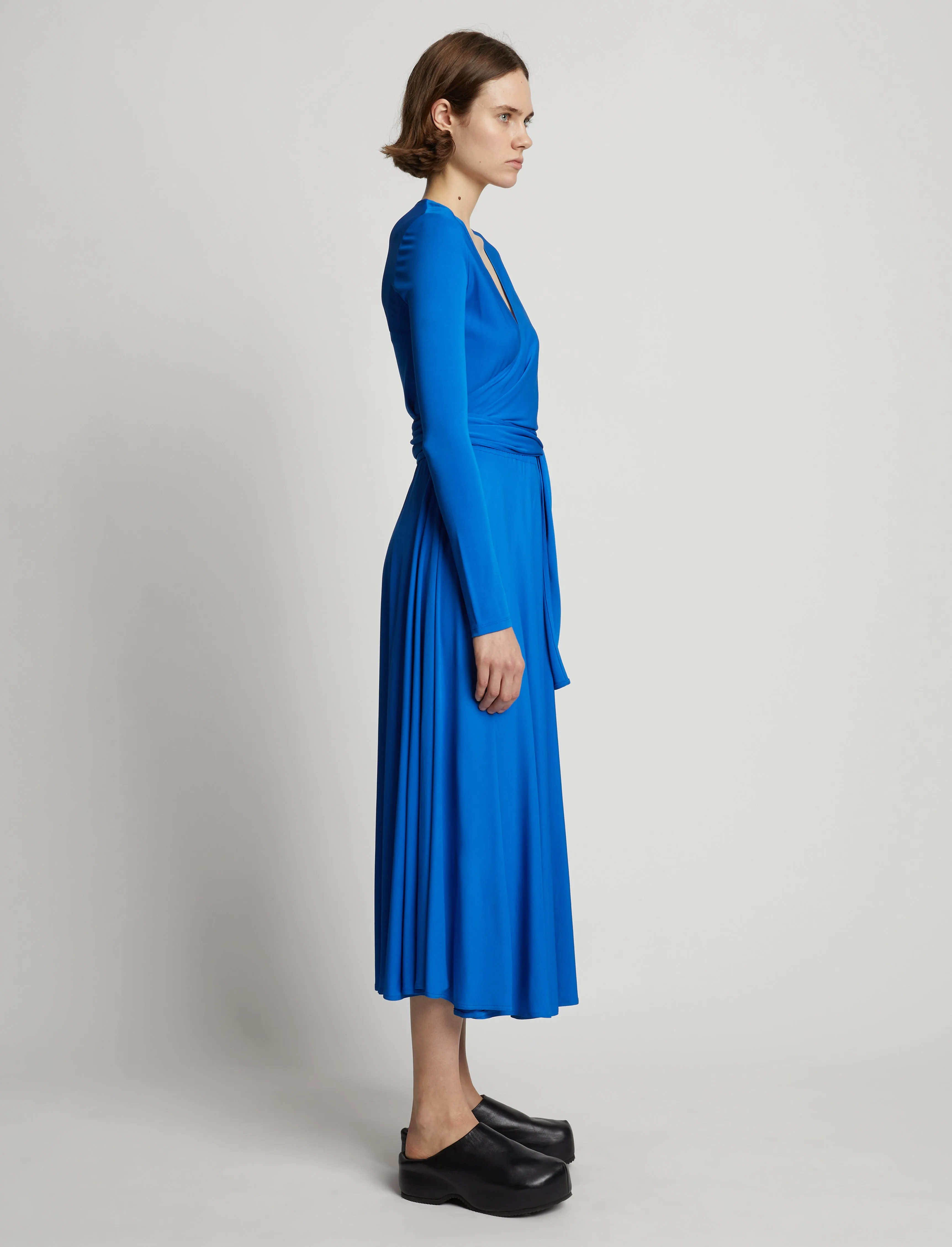 Matte Crepe Wrap Dress sold by Proenza Schouler product image thumbnail 3