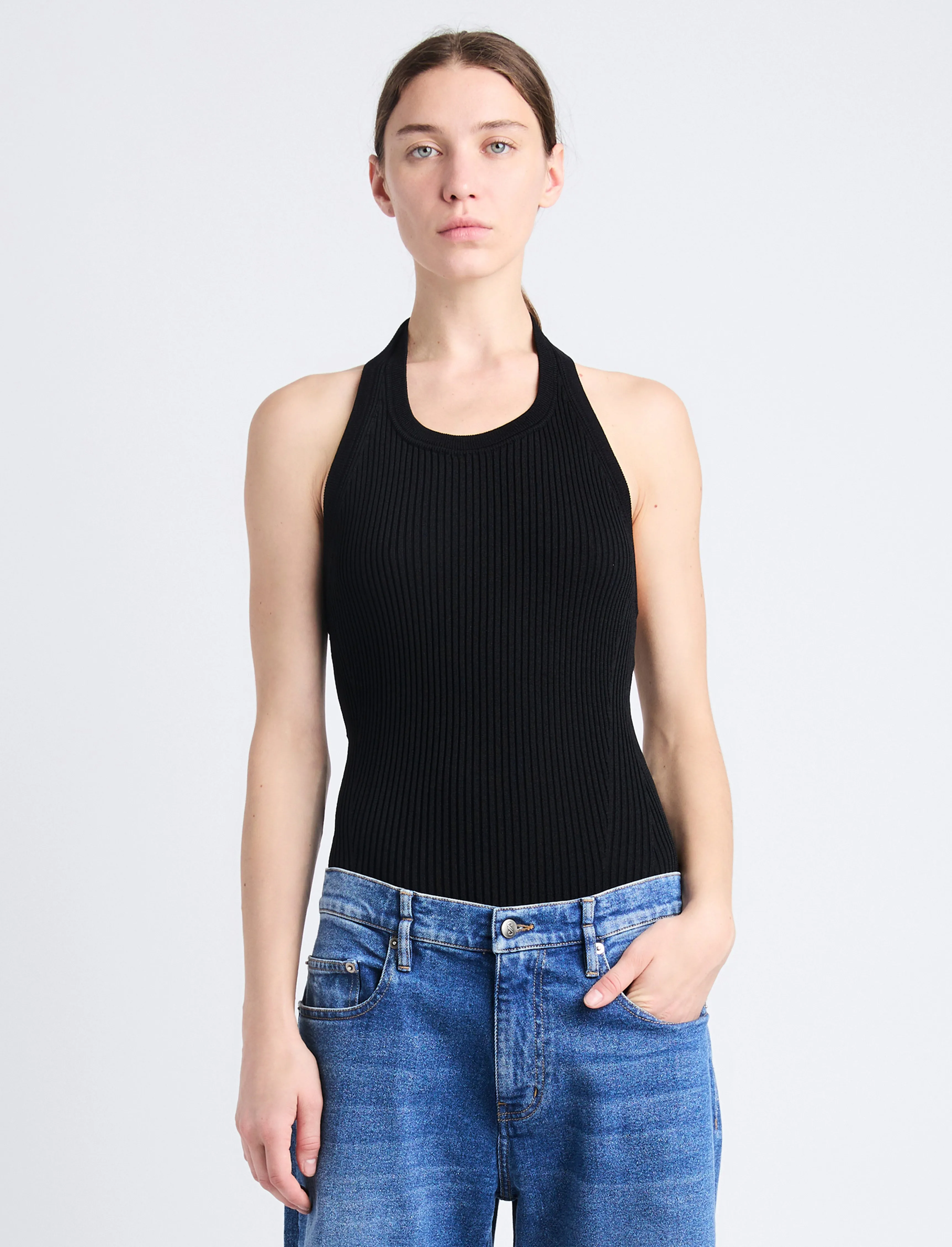 Gloria Top in Viscose Rib sold by Proenza Schouler product image thumbnail 2