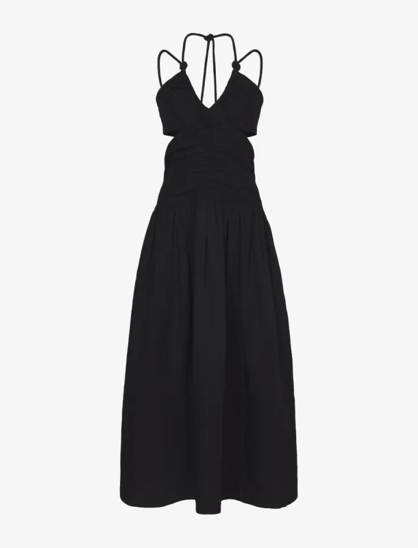 Viscose Linen Ruched Dress sold by Proenza Schouler