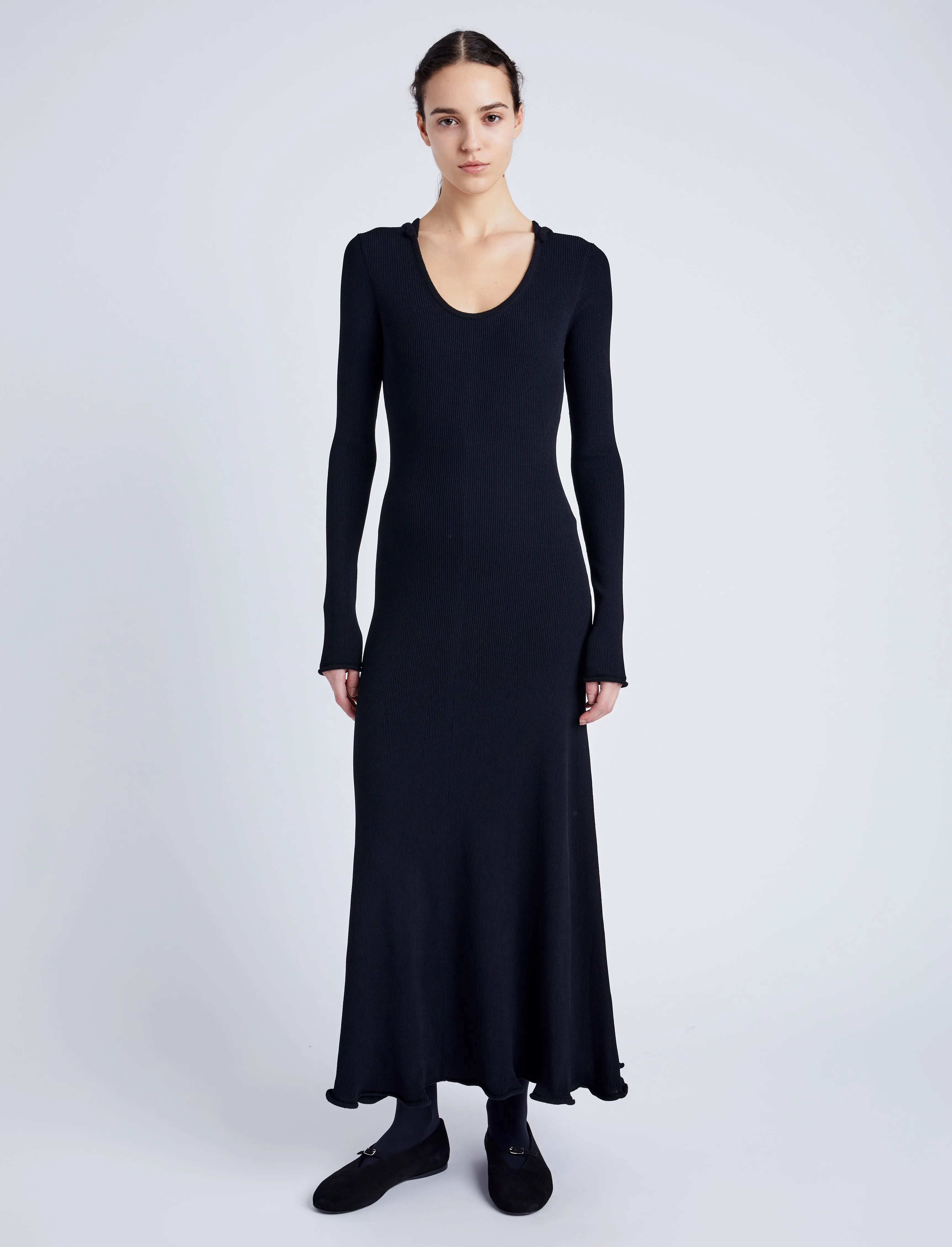 Elie Knit Dress in Viscose Rib sold by Proenza Schouler product image thumbnail 2