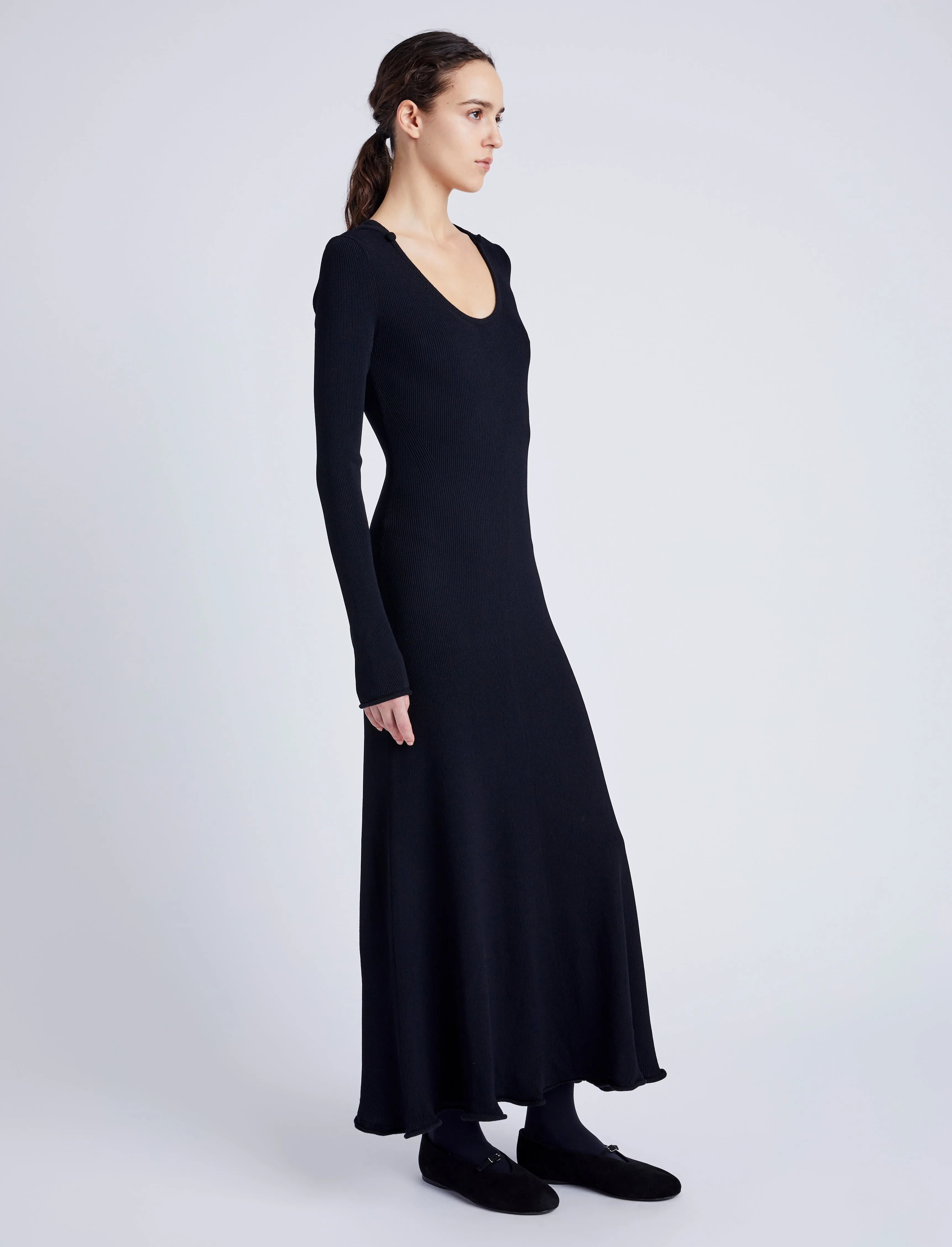 Elie Knit Dress in Viscose Rib sold by Proenza Schouler product image thumbnail 3