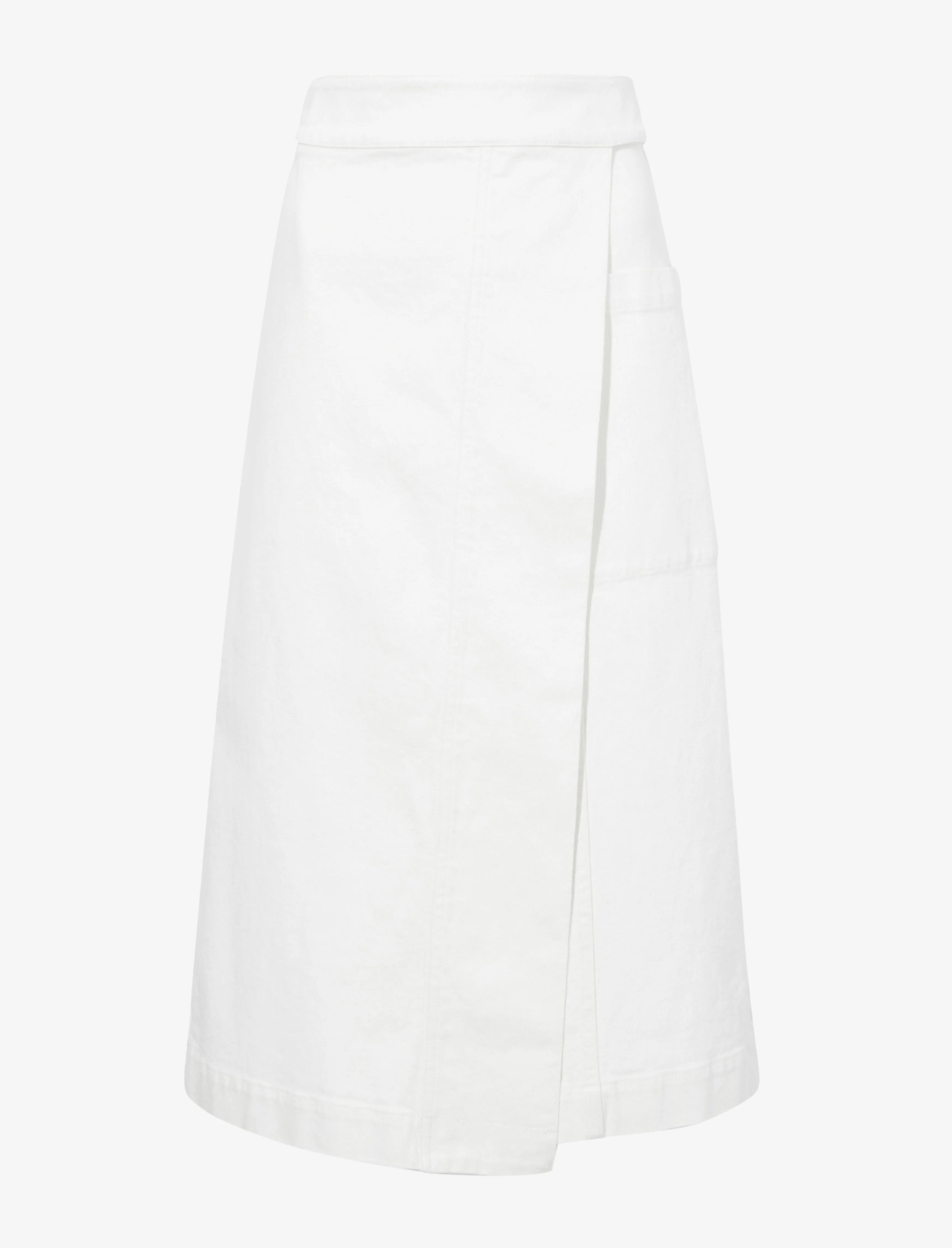 Iris Wrap Skirt in Stretch Twill sold by Proenza Schouler