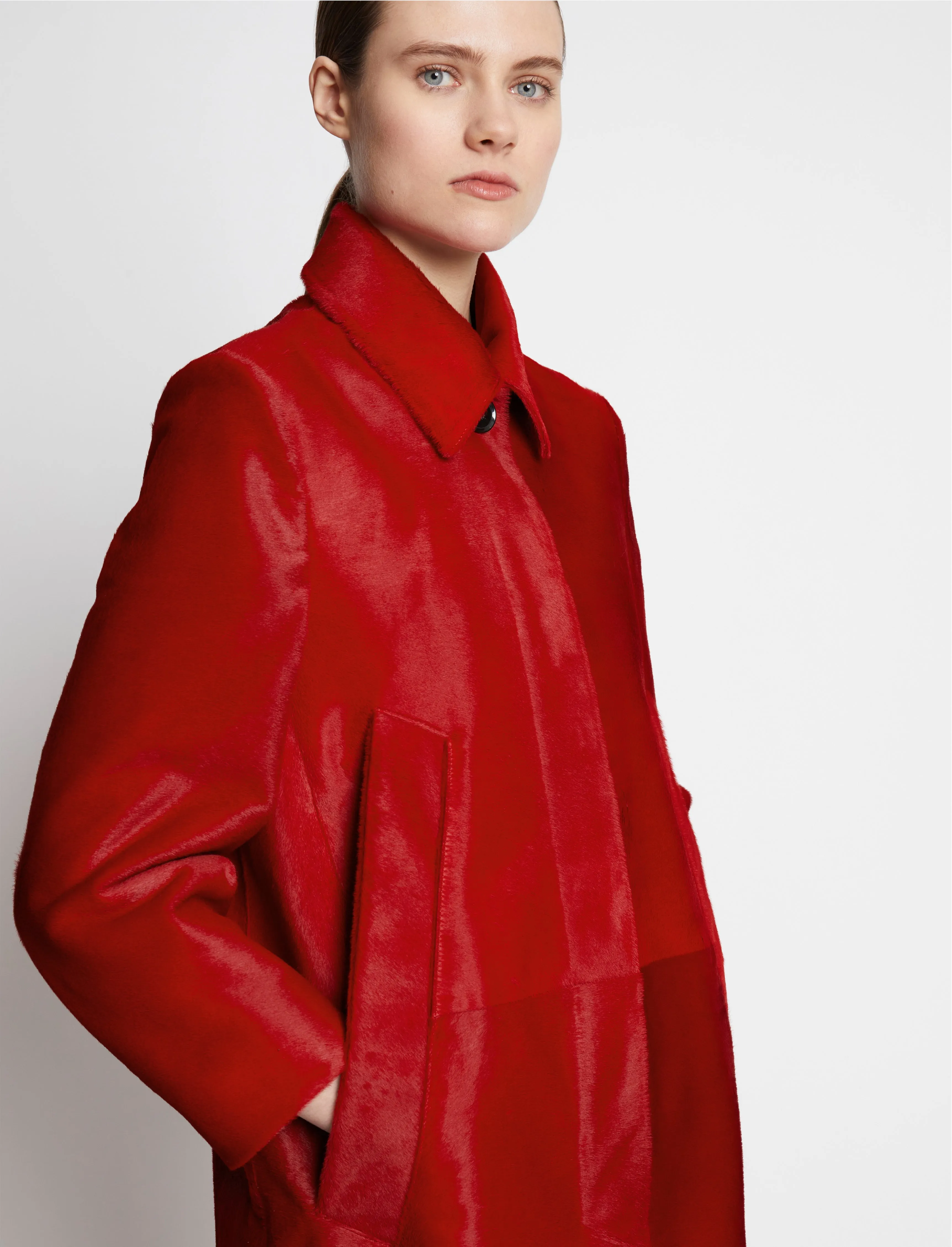 Solid Haircalf Coat sold by Proenza Schouler product image thumbnail 5