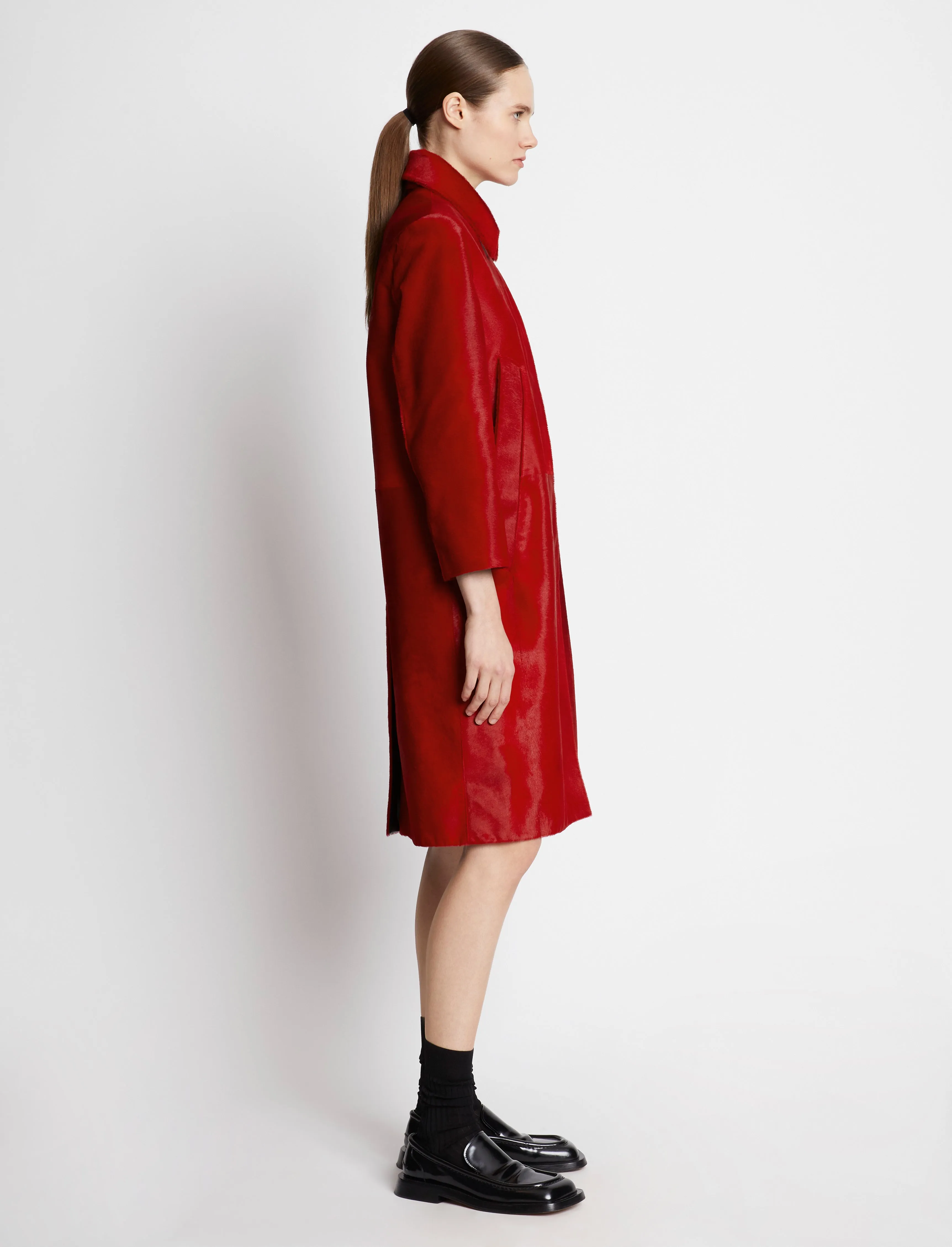 Solid Haircalf Coat sold by Proenza Schouler product image thumbnail 3
