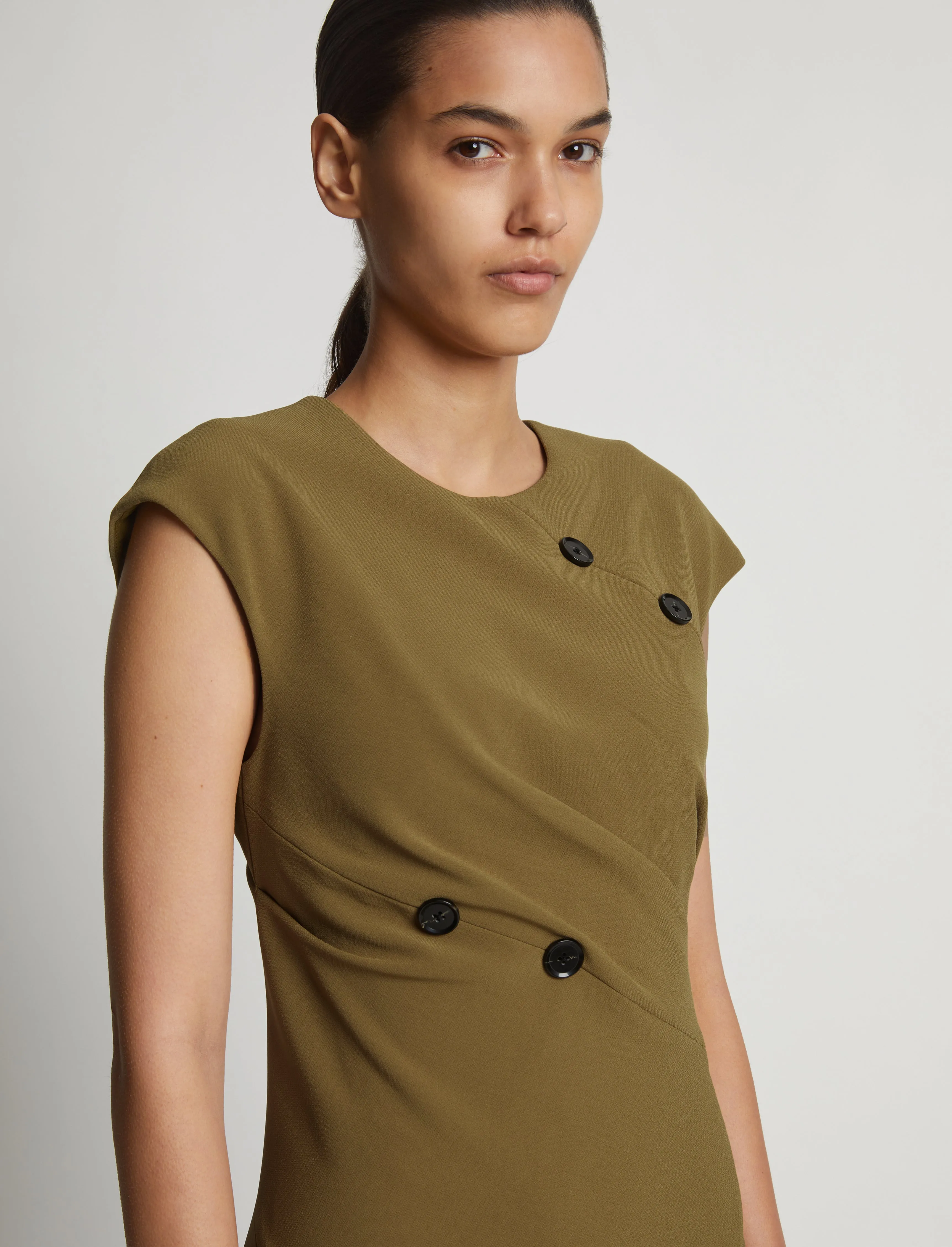 Matte Viscose Crepe Spiral Dress sold by Proenza Schouler product image thumbnail 5